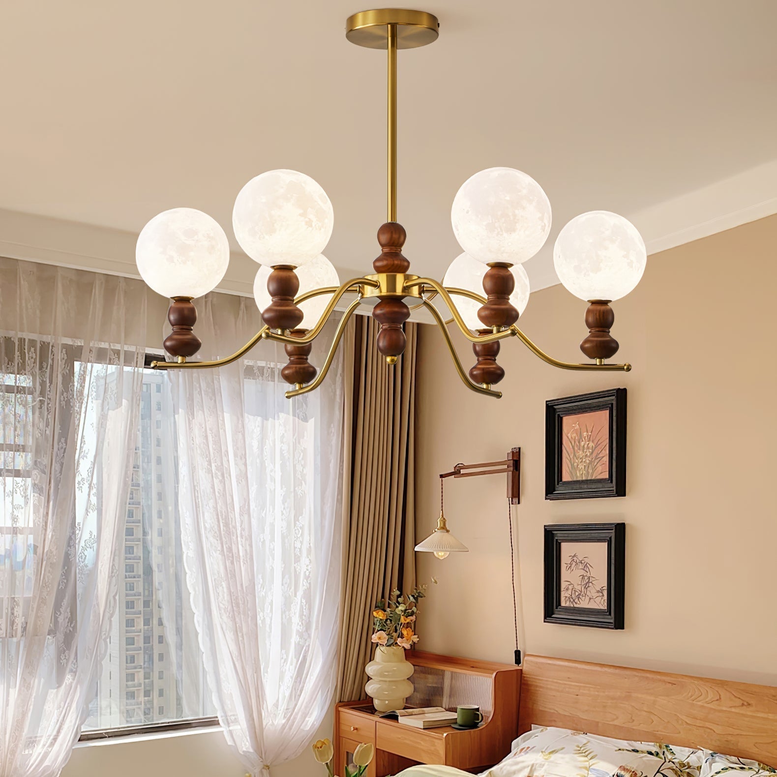 Moonlit Globe Chandelier - Blowlighting