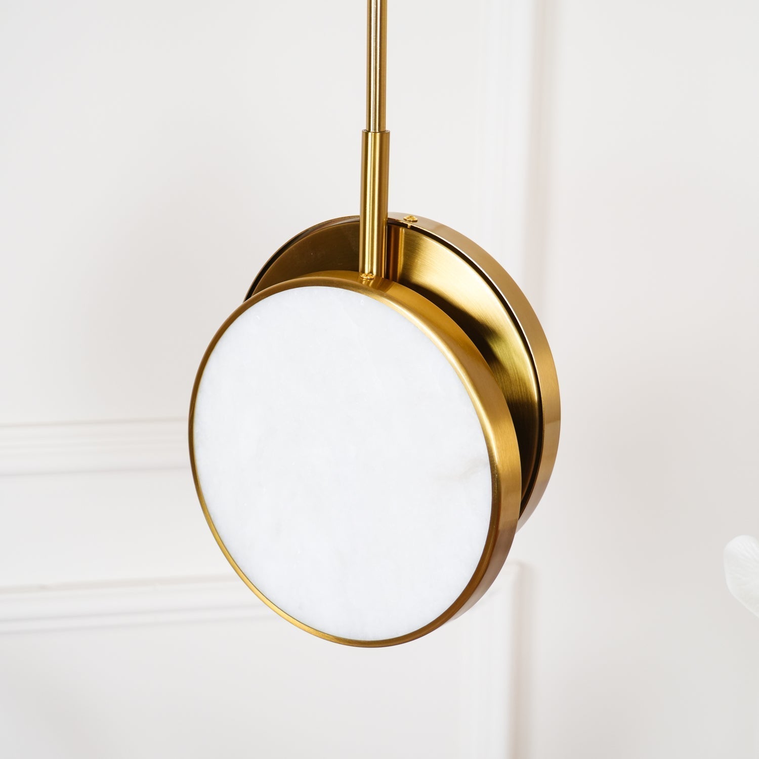 Synoryra Lampe Suspendue Double Disque en Albâtre - Neutralighting