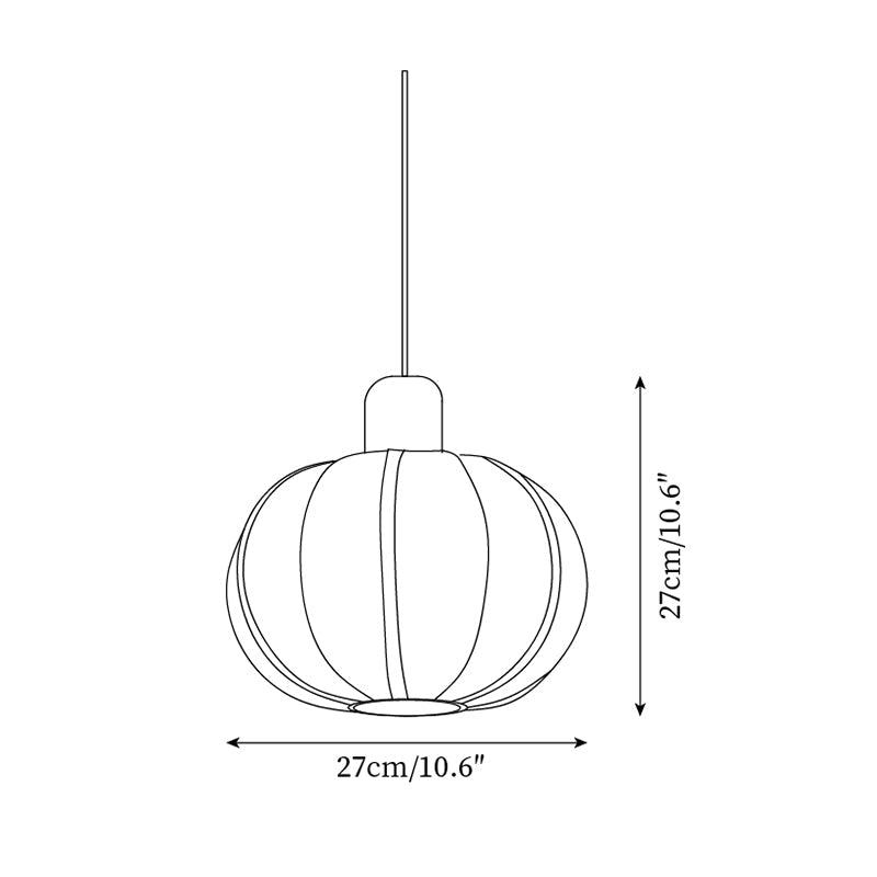 Mosh Suspension Globe Tissu Organique Minimaliste - Neutralighting