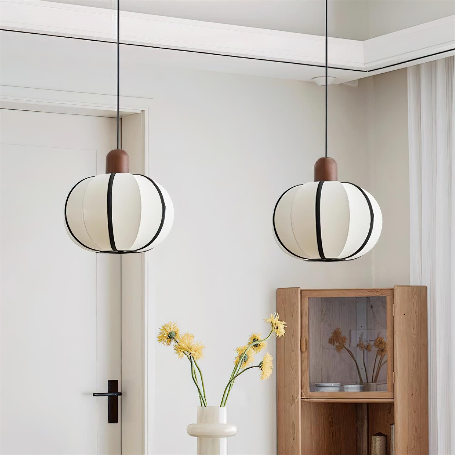 Mosh Suspension Globe Tissu Organique Minimaliste - Neutralighting