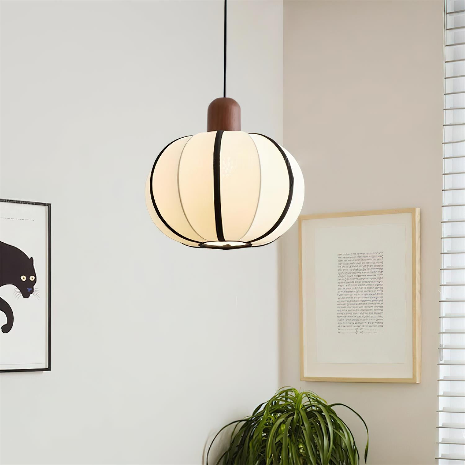 Mosh Suspension Globe Tissu Organique Minimaliste - Neutralighting