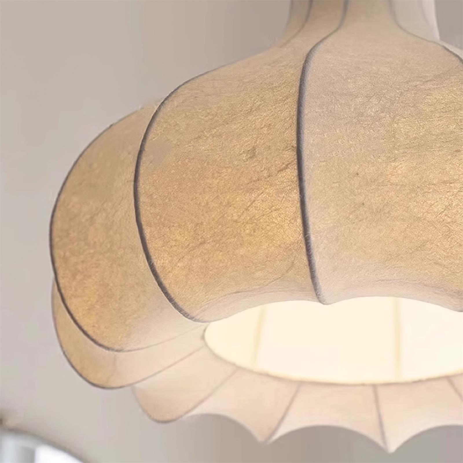 Silky Suspension avec Abat-jour en Soie Plissée Blanc Elégant - Neutralighting