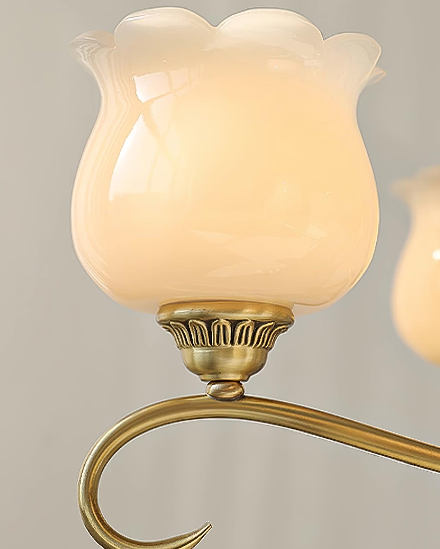 Mullan Lustre Laiton Résine Blanc Or - Neutralighting
