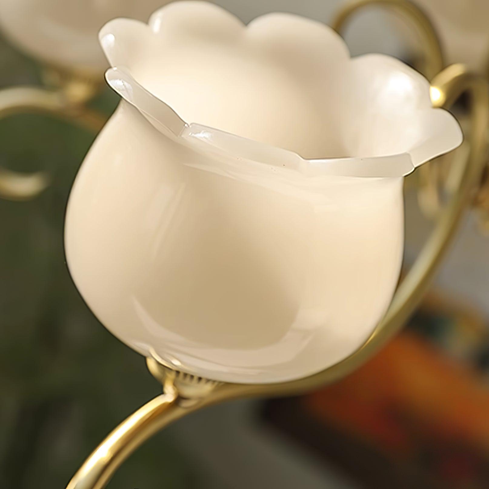 Mullan Lustre Laiton Résine Blanc Or - Neutralighting