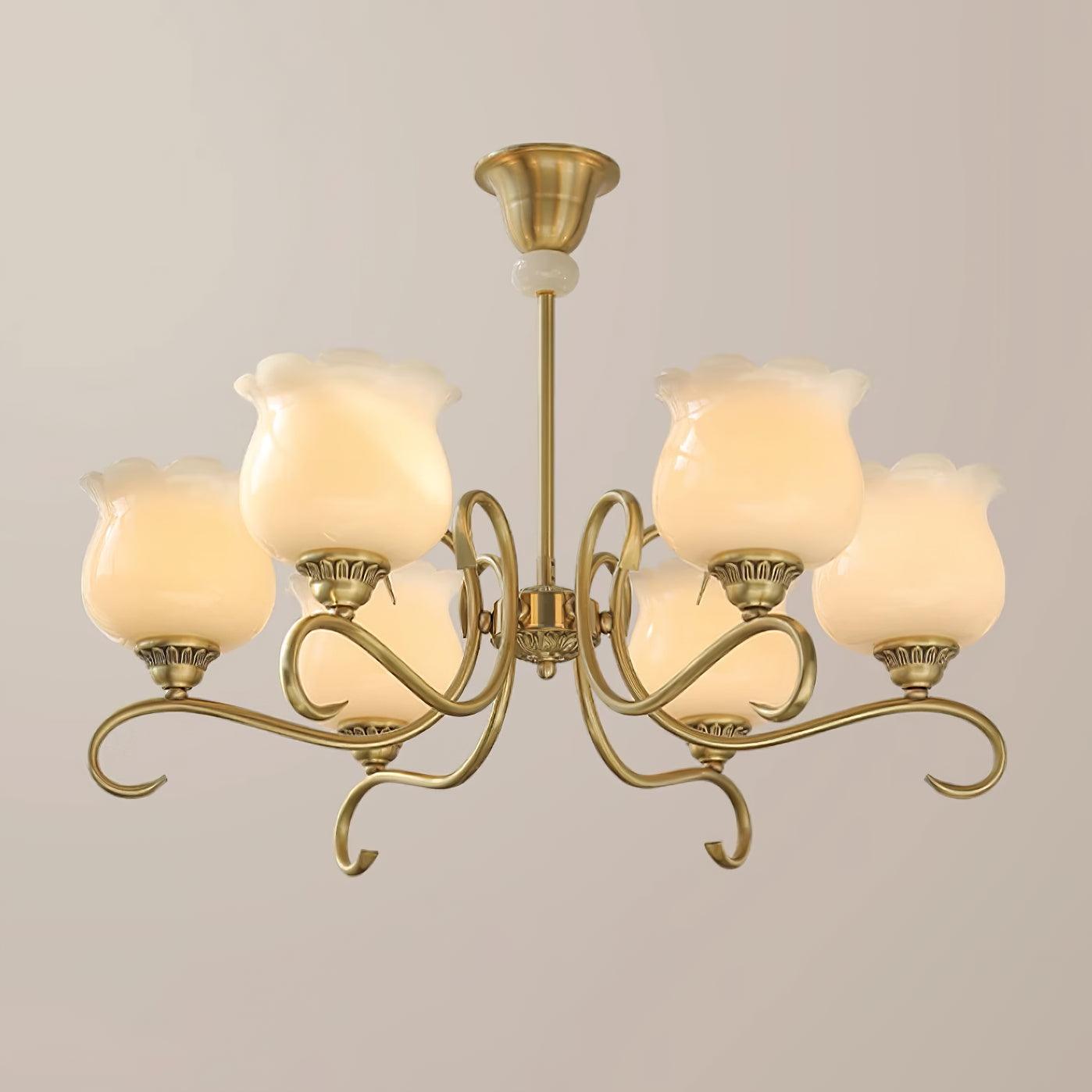 Mullan Lustre Laiton Résine Blanc Or - Neutralighting