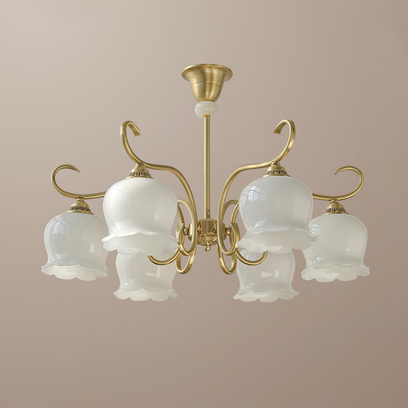 Mullan Lustre Laiton Résine Blanc Or - Neutralighting