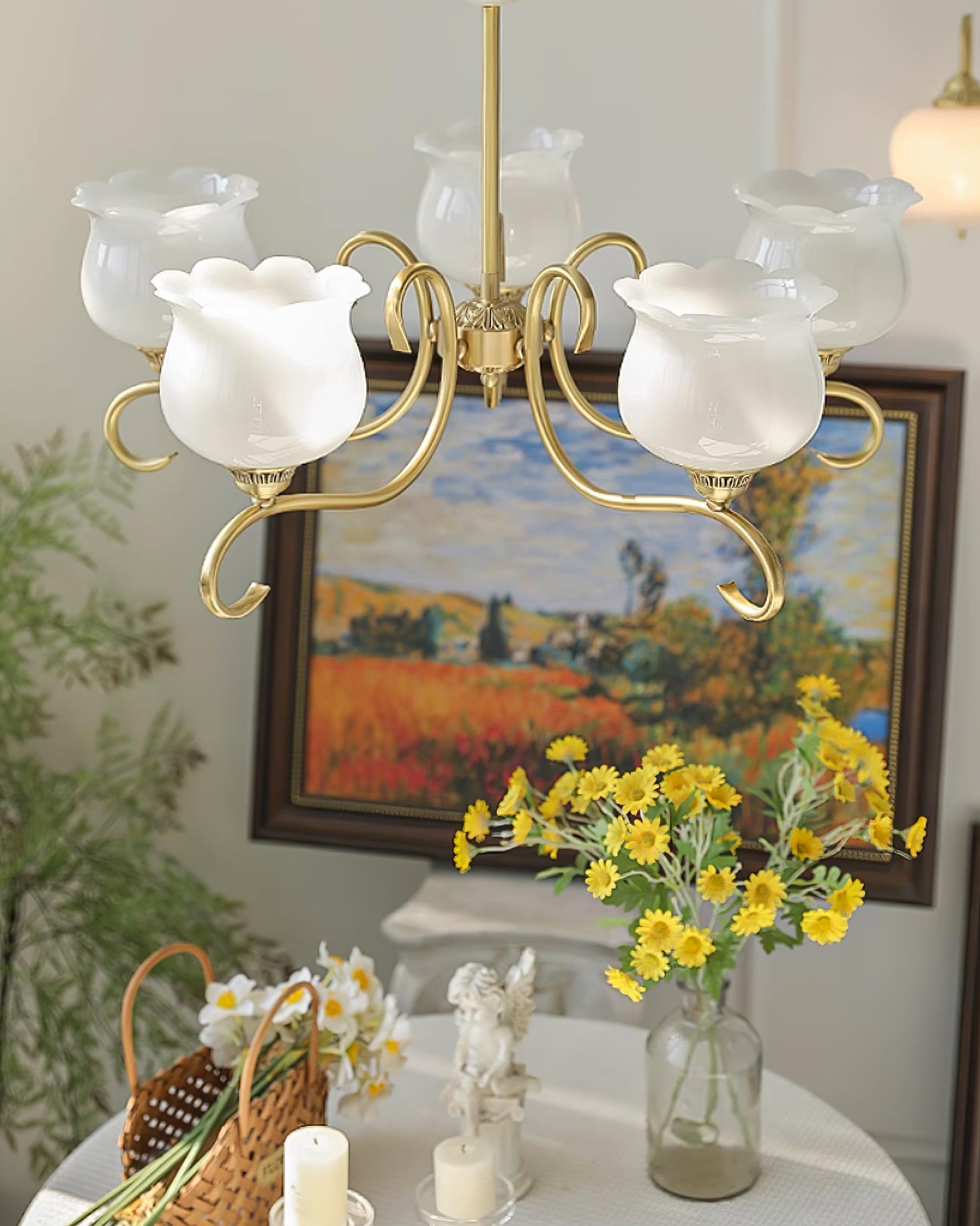 Mullan Lustre Laiton Résine Blanc Or - Neutralighting