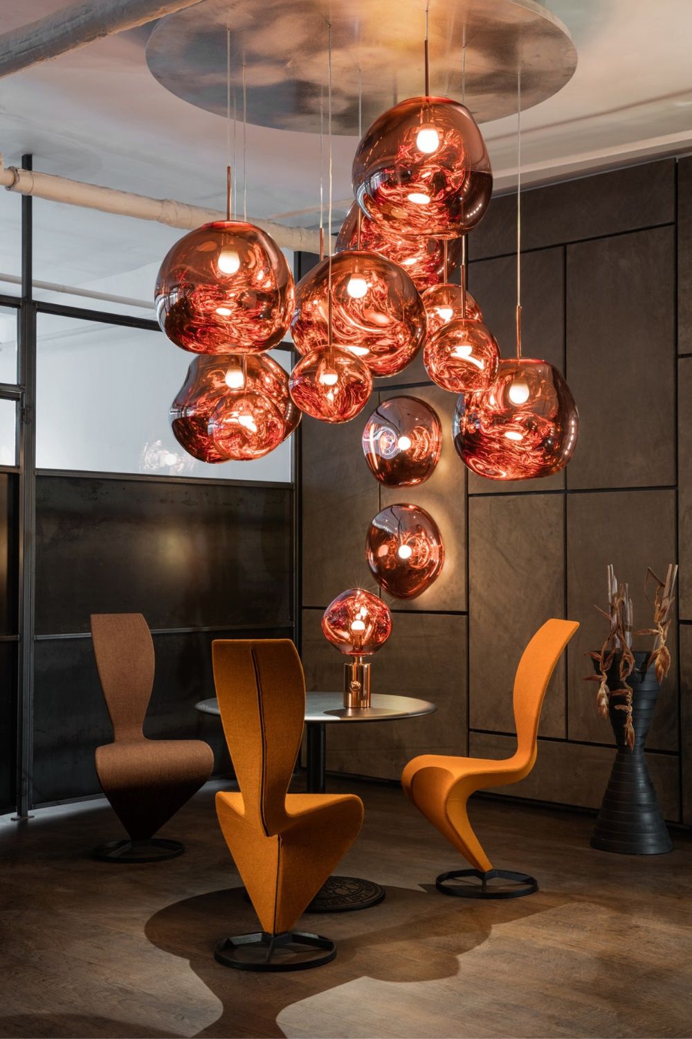 Solara Suspension en Verre Soufflé Cluster Irrégulier Sculptural - Neutralighting