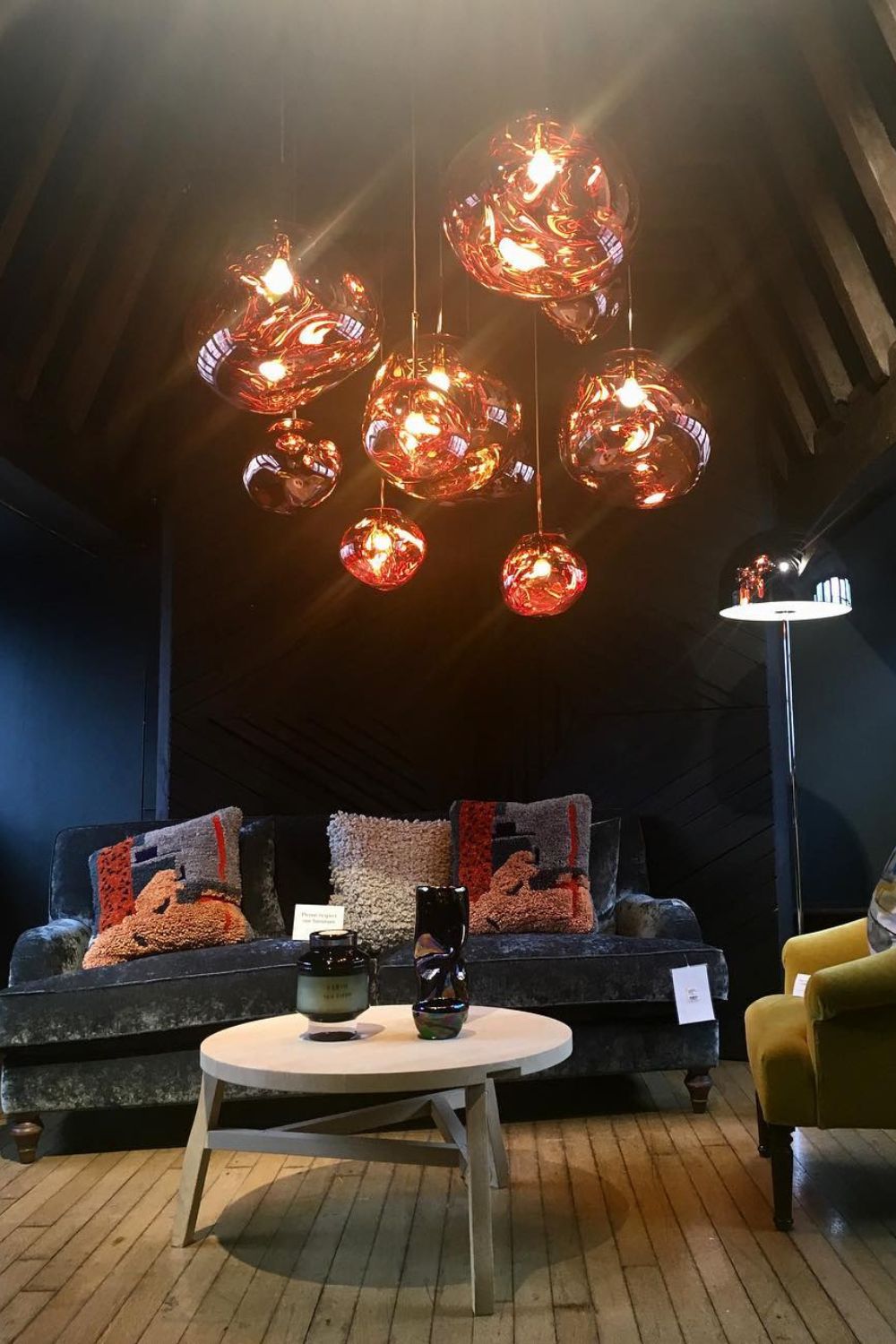 Solara Suspension en Verre Soufflé Cluster Irrégulier Sculptural - Neutralighting