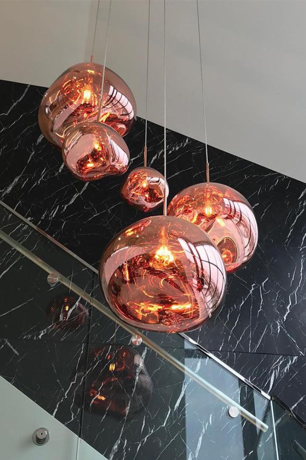 Solara Suspension en Verre Soufflé Cluster Irrégulier Sculptural - Neutralighting