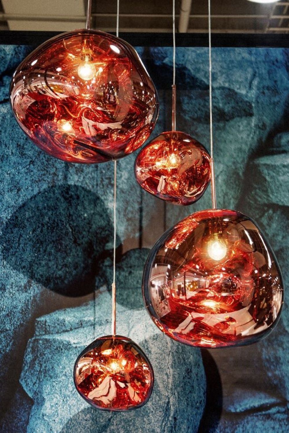 Solara Suspension en Verre Soufflé Cluster Irrégulier Sculptural - Neutralighting