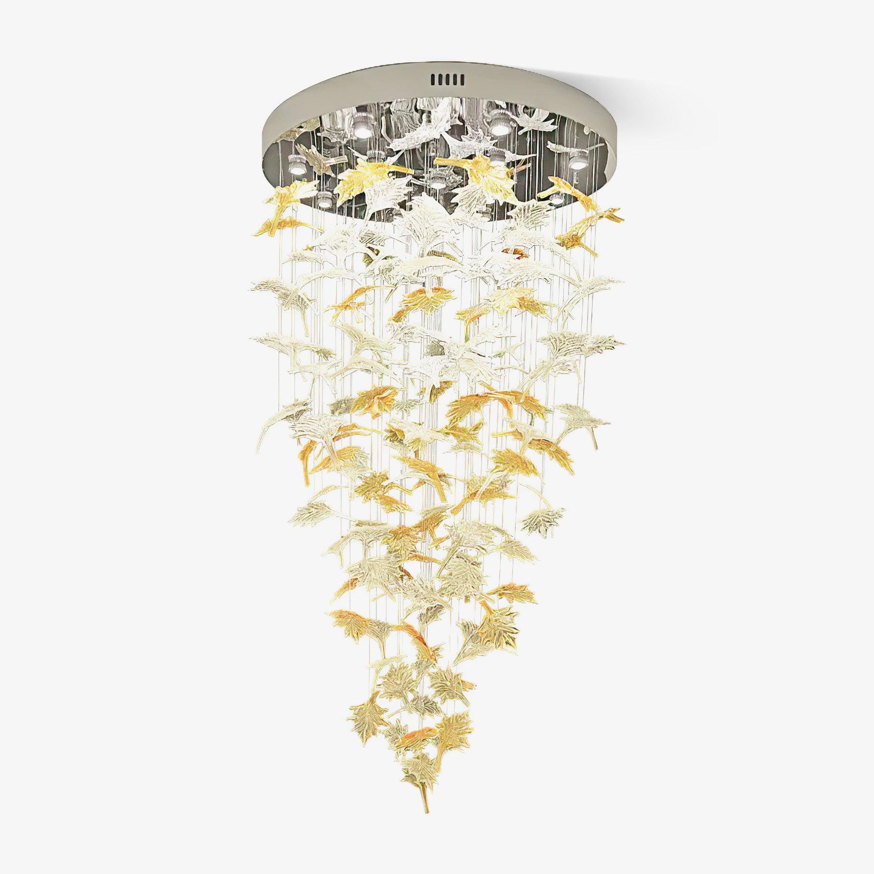 Syraean Lustre en cristal multicolore en forme de feuille d'érable - Neutralighting