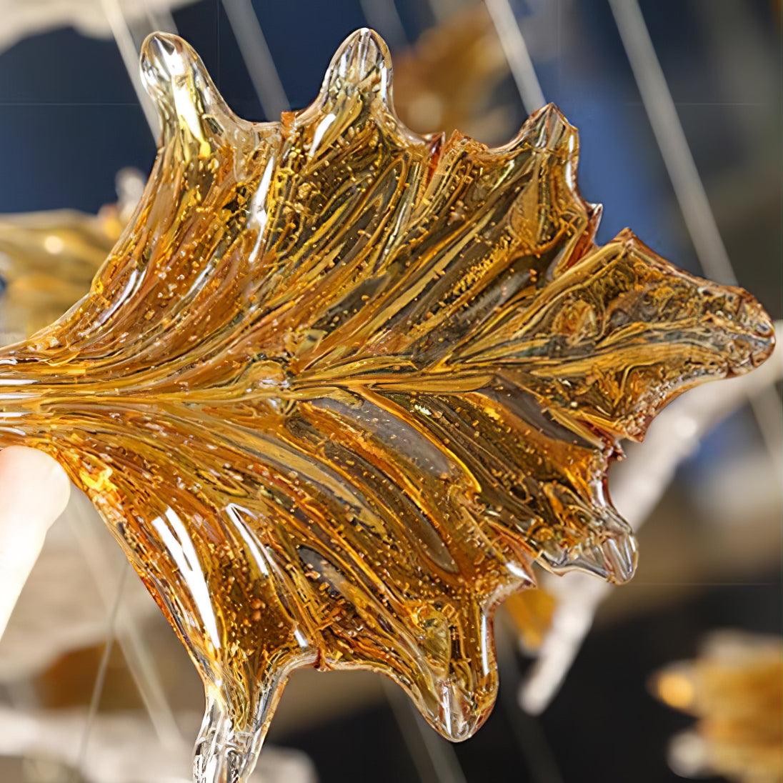 Syraean Lustre en cristal multicolore en forme de feuille d'érable - Neutralighting