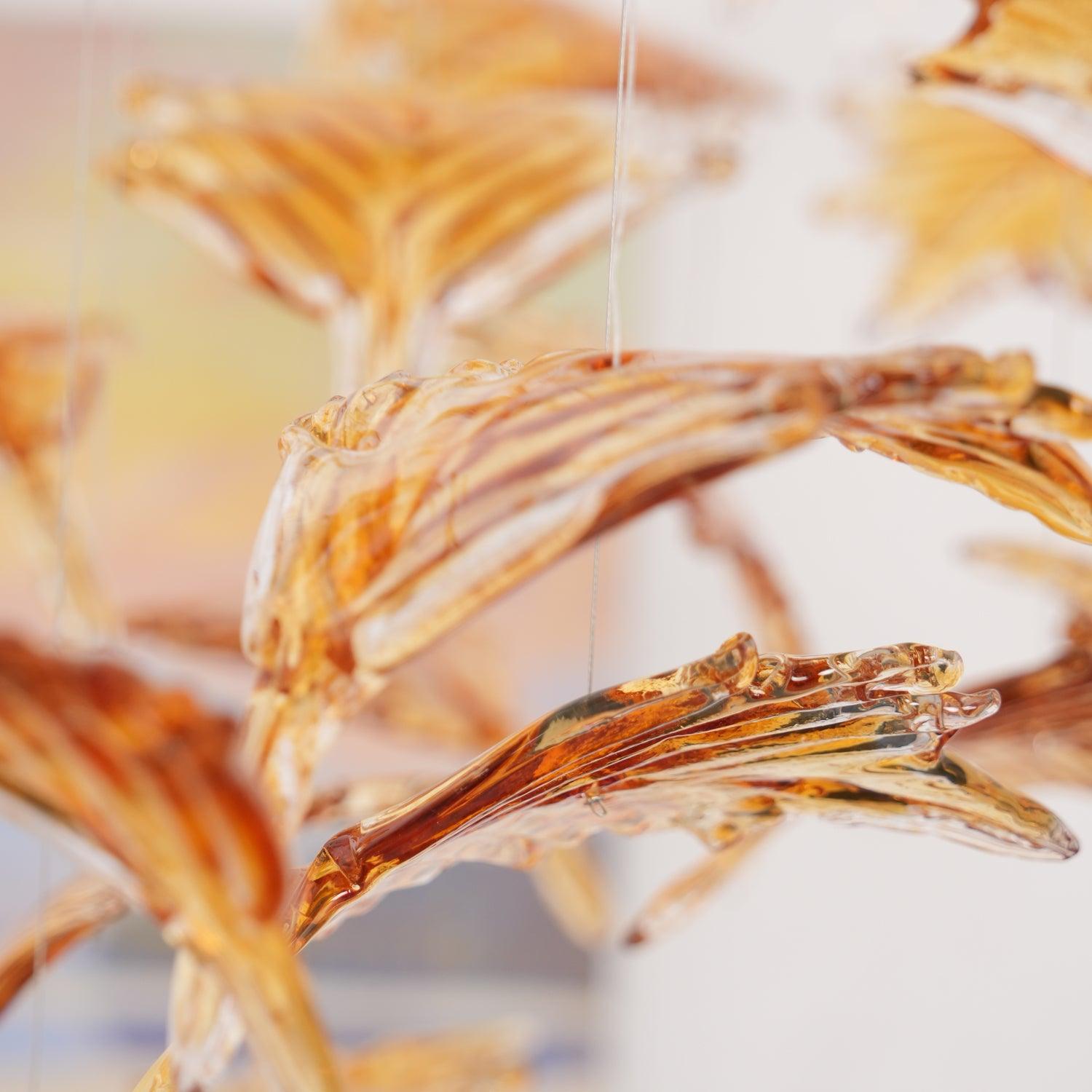 Syraean Lustre en cristal multicolore en forme de feuille d'érable - Neutralighting