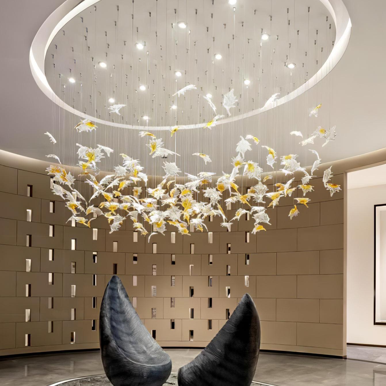 Syraean Lustre en cristal multicolore en forme de feuille d'érable - Neutralighting