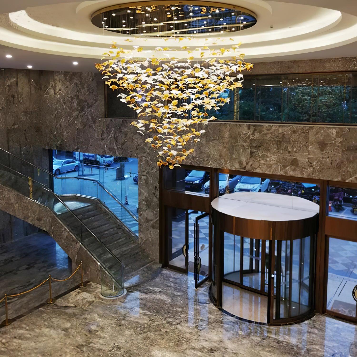 Syraean Lustre en cristal multicolore en forme de feuille d'érable - Neutralighting
