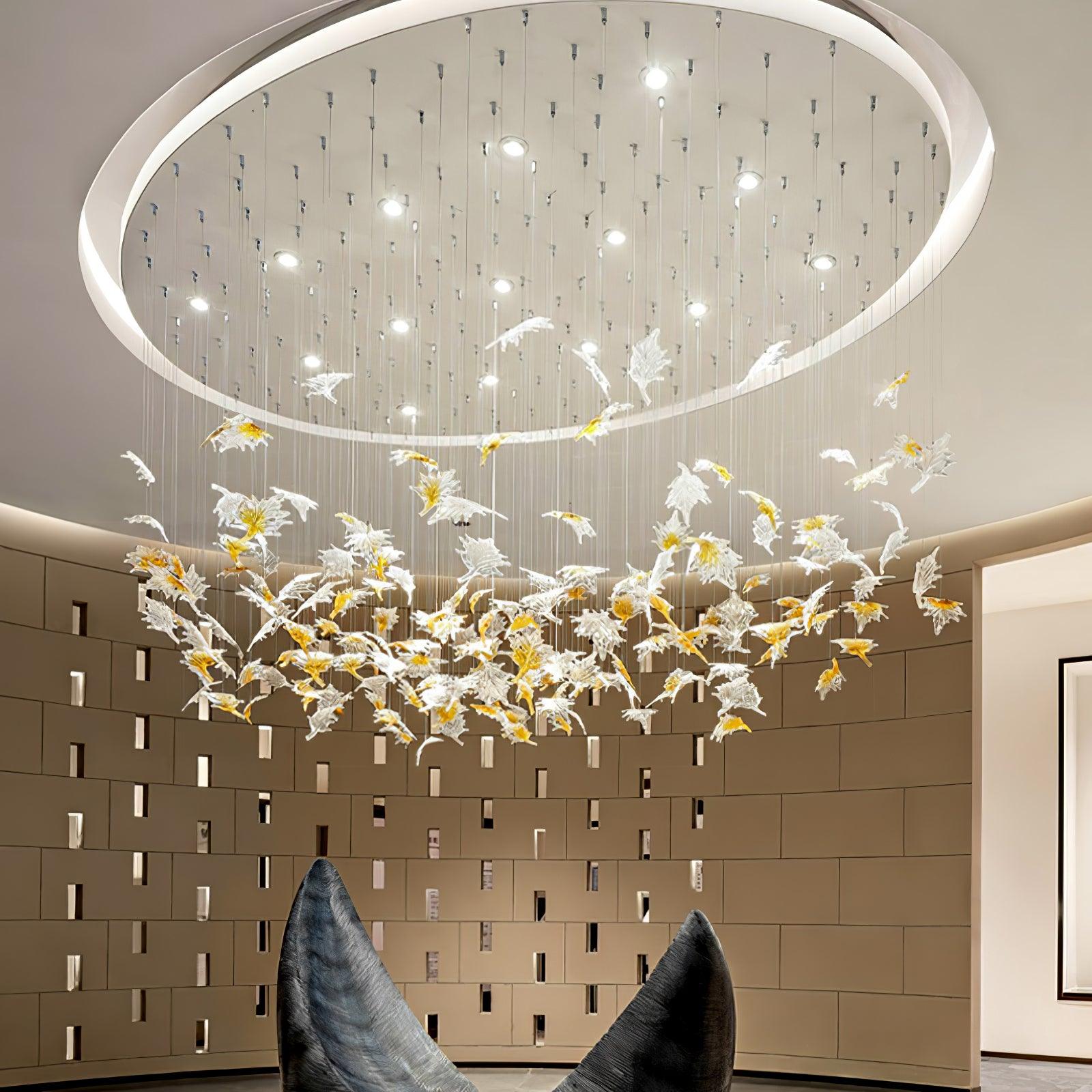 Syraean Lustre en cristal multicolore en forme de feuille d'érable - Neutralighting