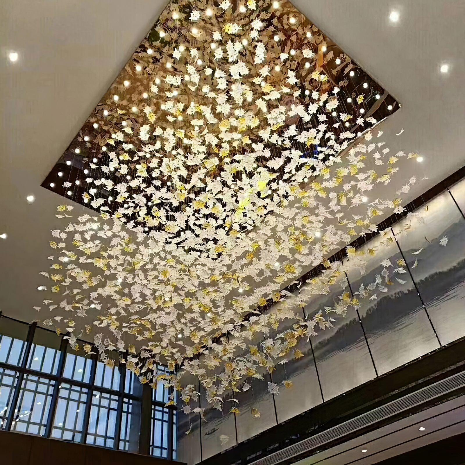 Syraean Lustre en cristal multicolore en forme de feuille d'érable - Neutralighting