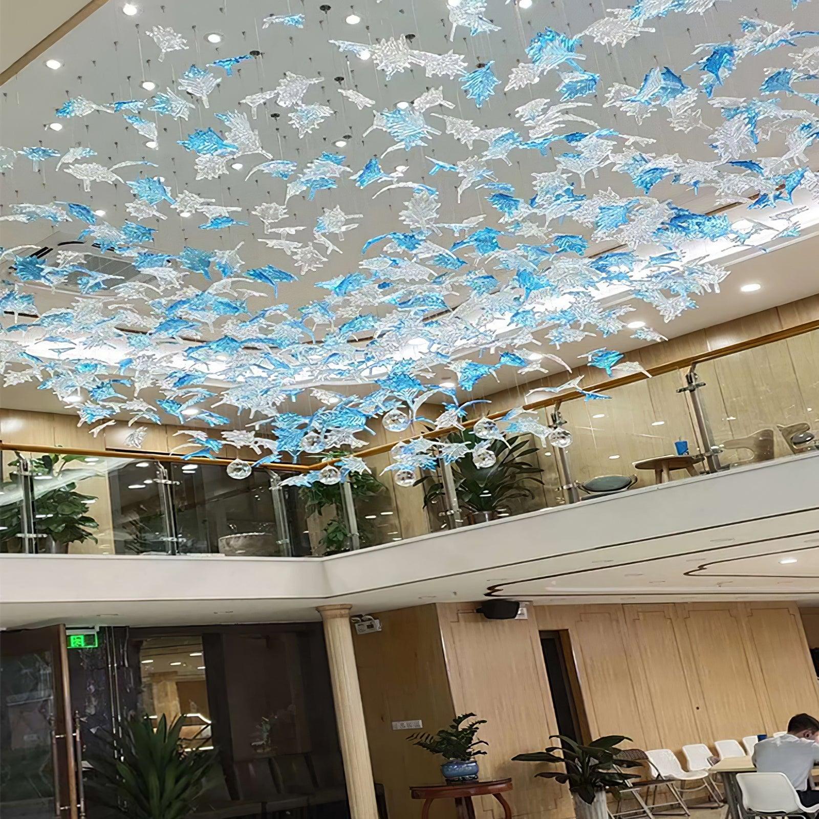 Syraean Lustre en cristal multicolore en forme de feuille d'érable - Neutralighting