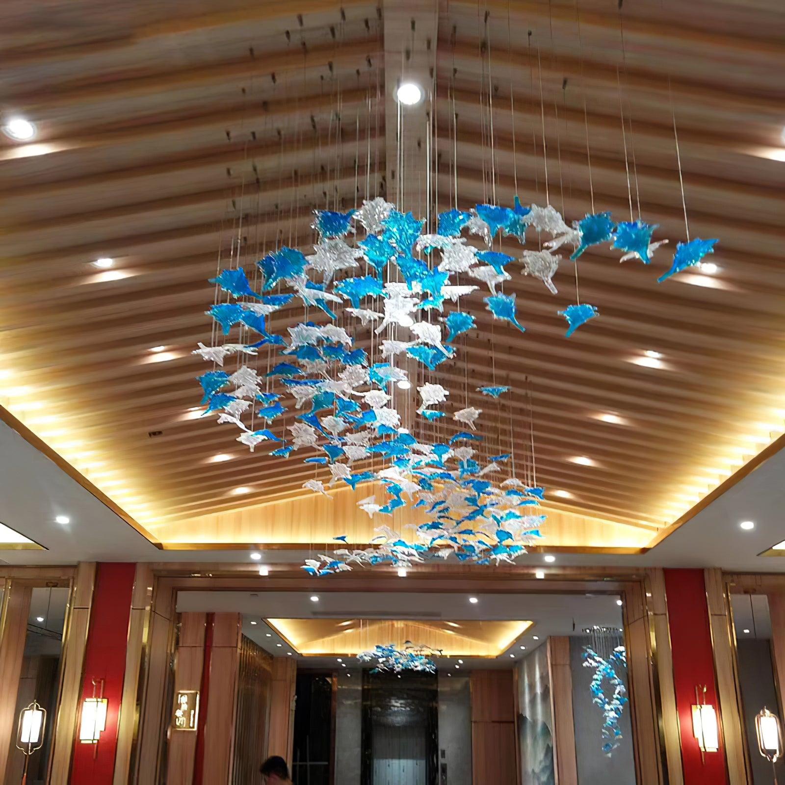 Syraean Lustre en cristal multicolore en forme de feuille d'érable - Neutralighting