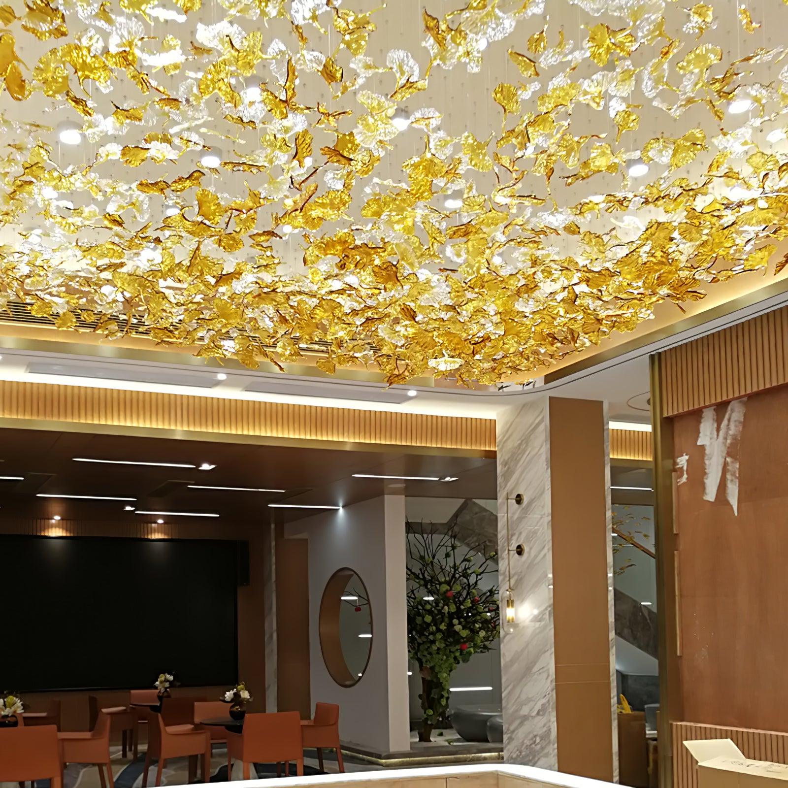 Syraean Lustre en cristal multicolore en forme de feuille d'érable - Neutralighting