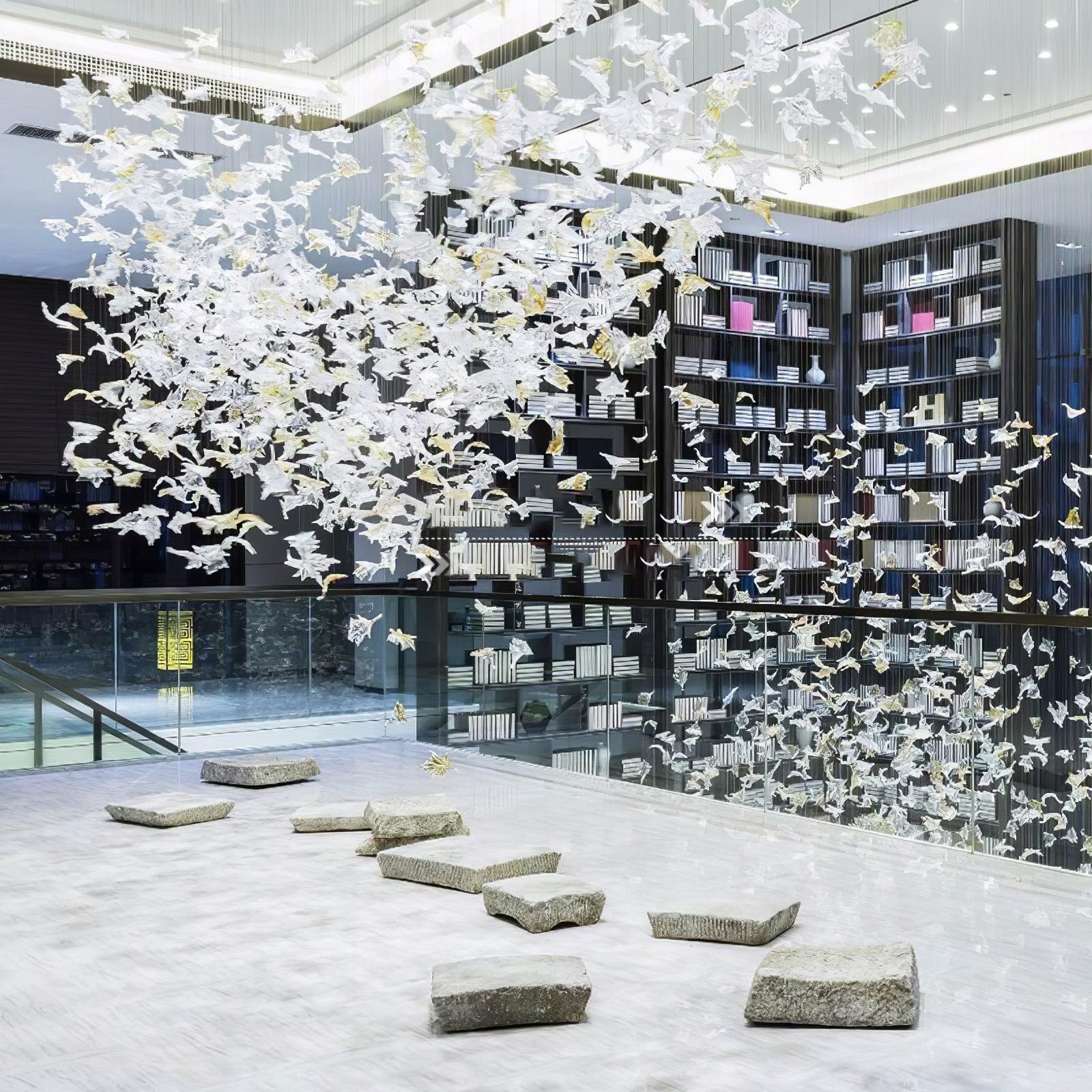 Syraean Lustre en cristal multicolore en forme de feuille d'érable - Neutralighting