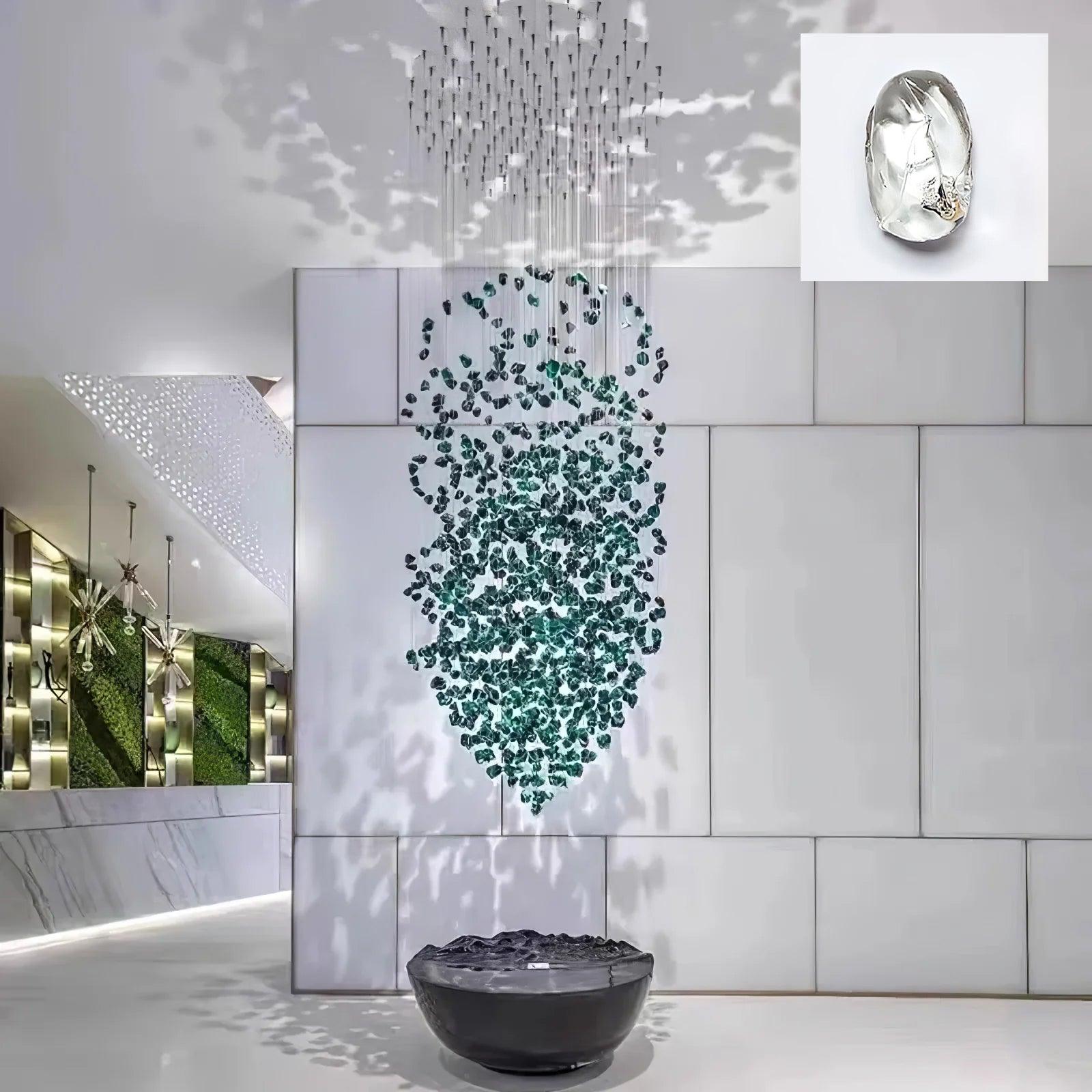 Veshaa Lustre en cristal de pierre de luxe postmoderne - Neutralighting