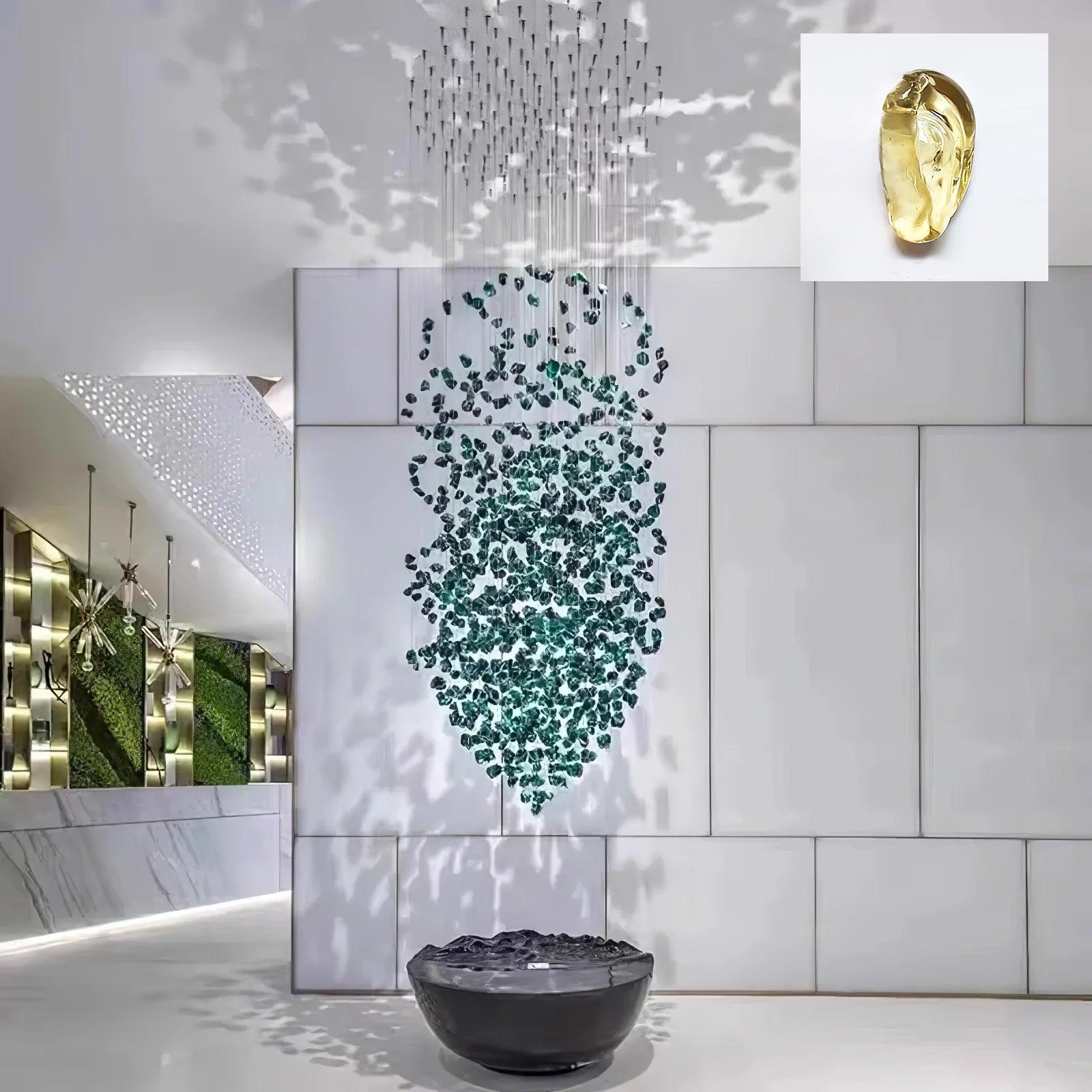 Veshaa Lustre en cristal de pierre de luxe postmoderne - Neutralighting