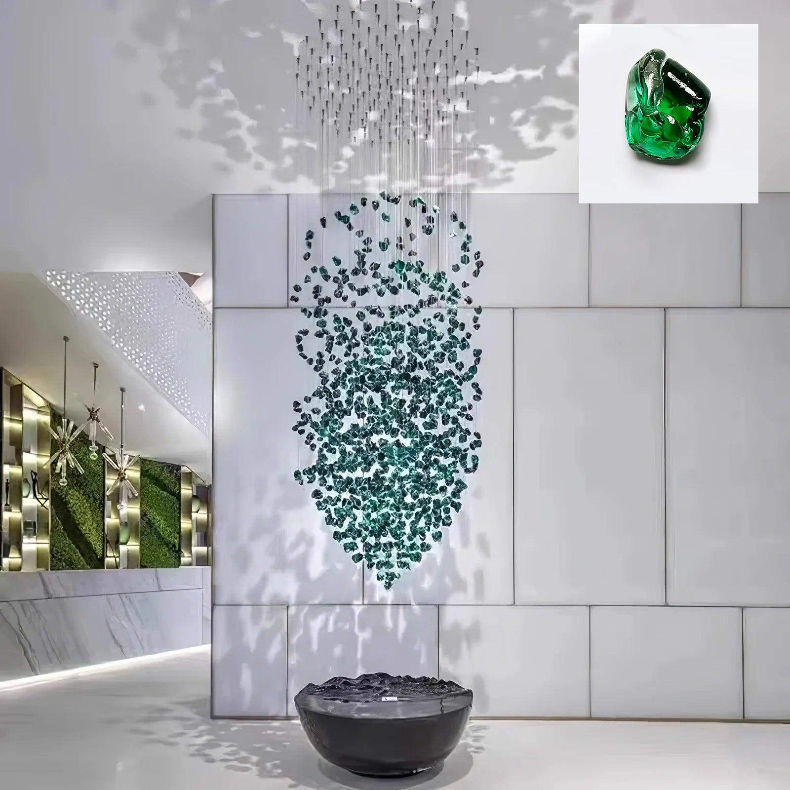 Veshaa Lustre en cristal de pierre de luxe postmoderne - Neutralighting