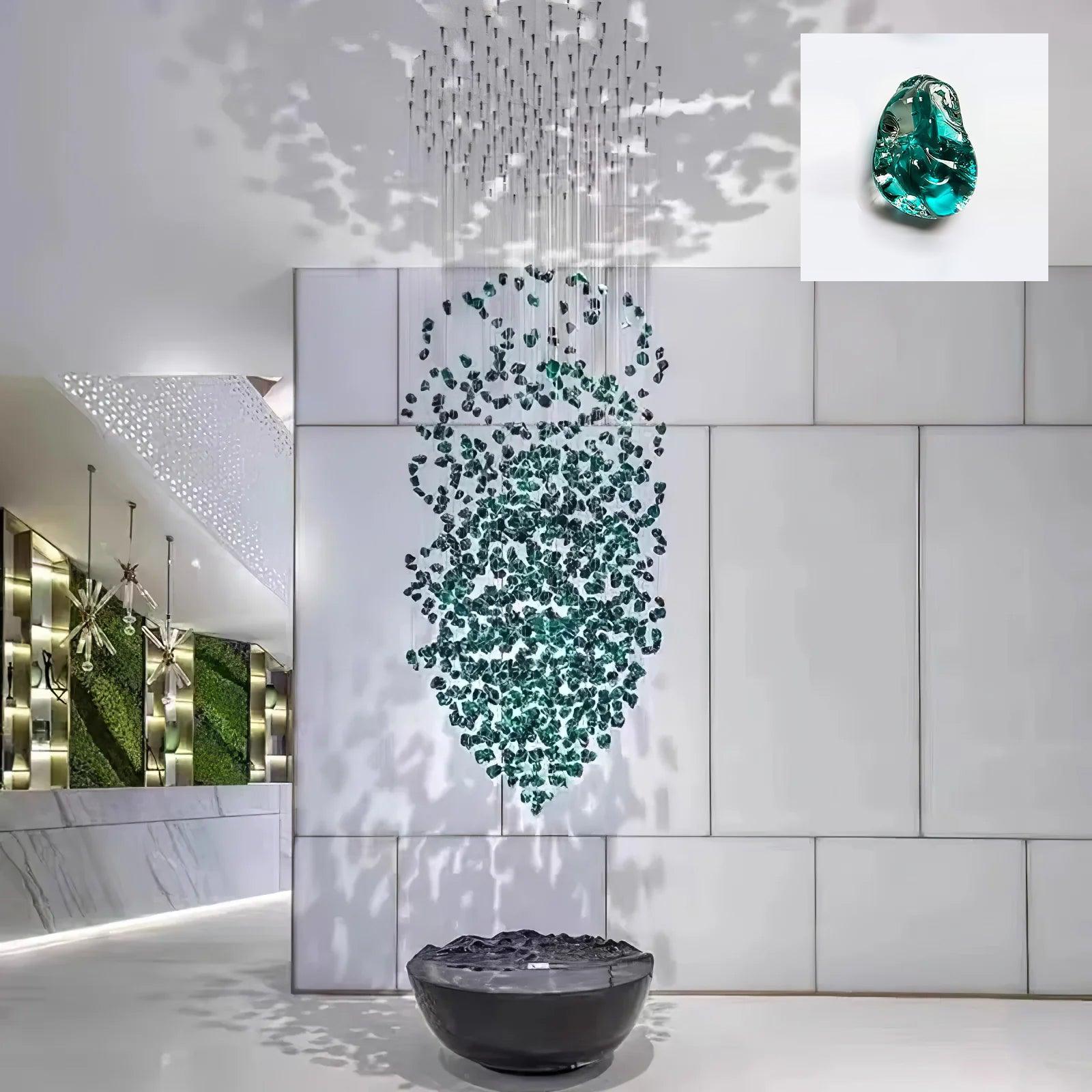 Veshaa Lustre en cristal de pierre de luxe postmoderne - Neutralighting