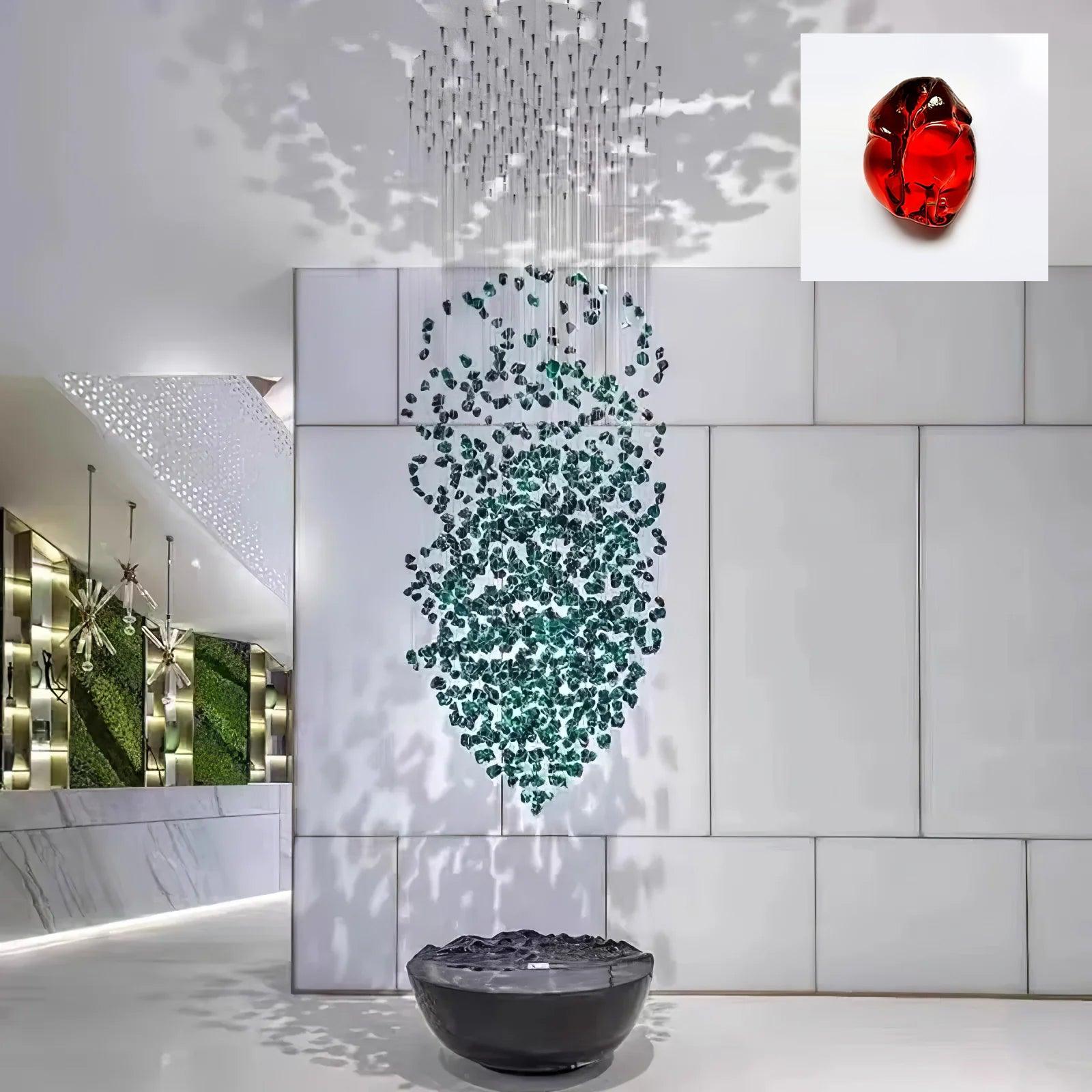 Veshaa Lustre en cristal de pierre de luxe postmoderne - Neutralighting