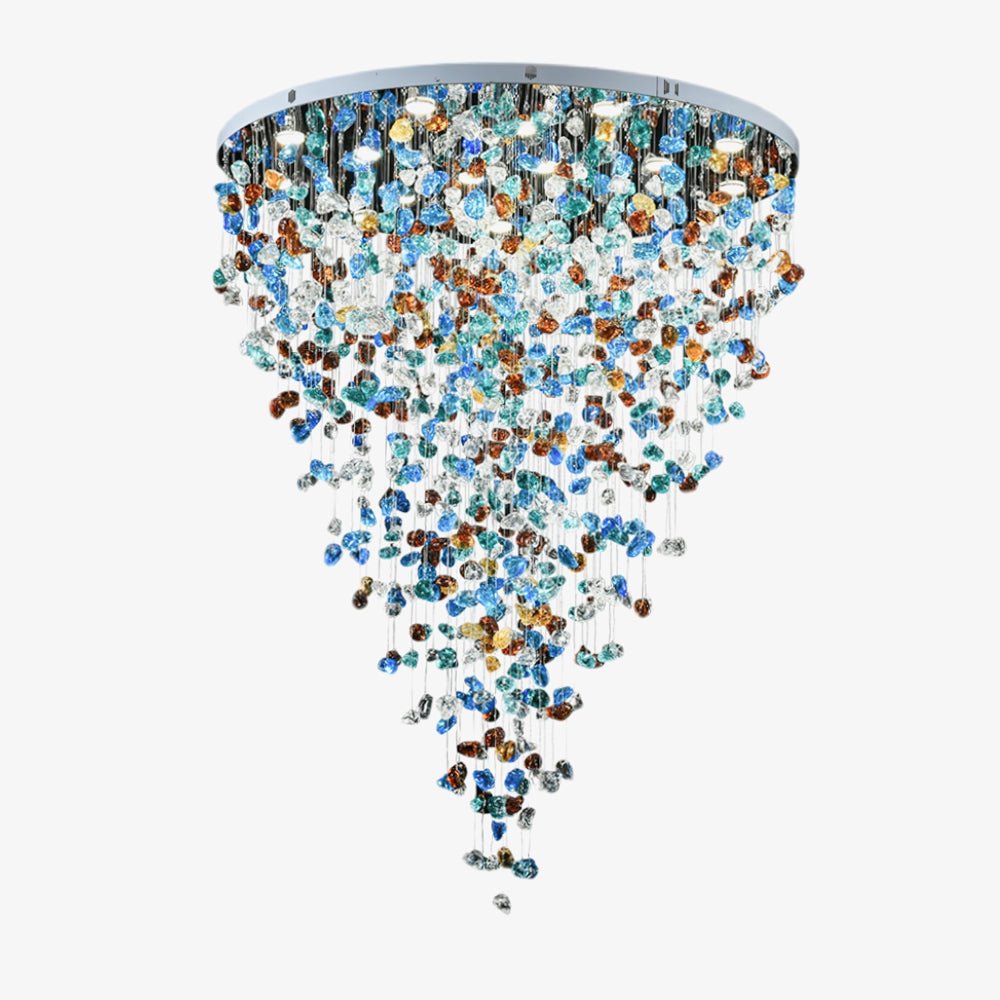 Veshaa Lustre en cristal de pierre de luxe postmoderne - Neutralighting