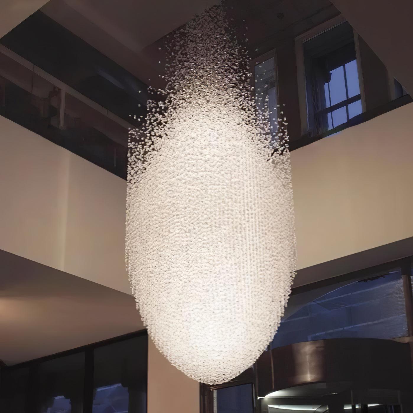 Veshaa Lustre en cristal de pierre de luxe postmoderne - Neutralighting