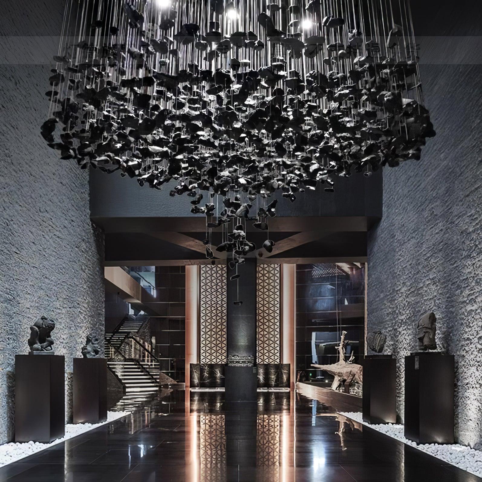 Veshaa Lustre en cristal de pierre de luxe postmoderne - Neutralighting