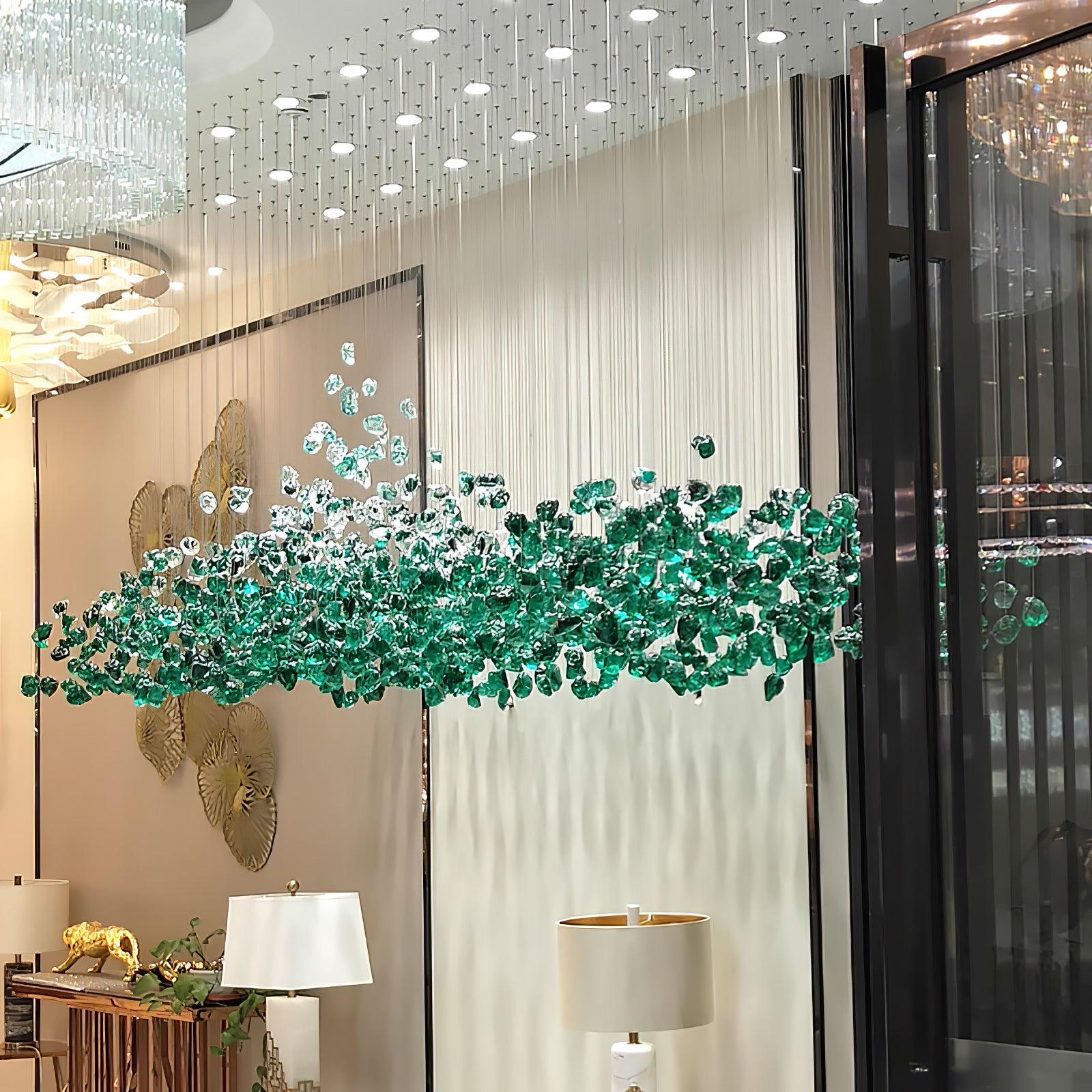 Veshaa Lustre en cristal de pierre de luxe postmoderne - Neutralighting