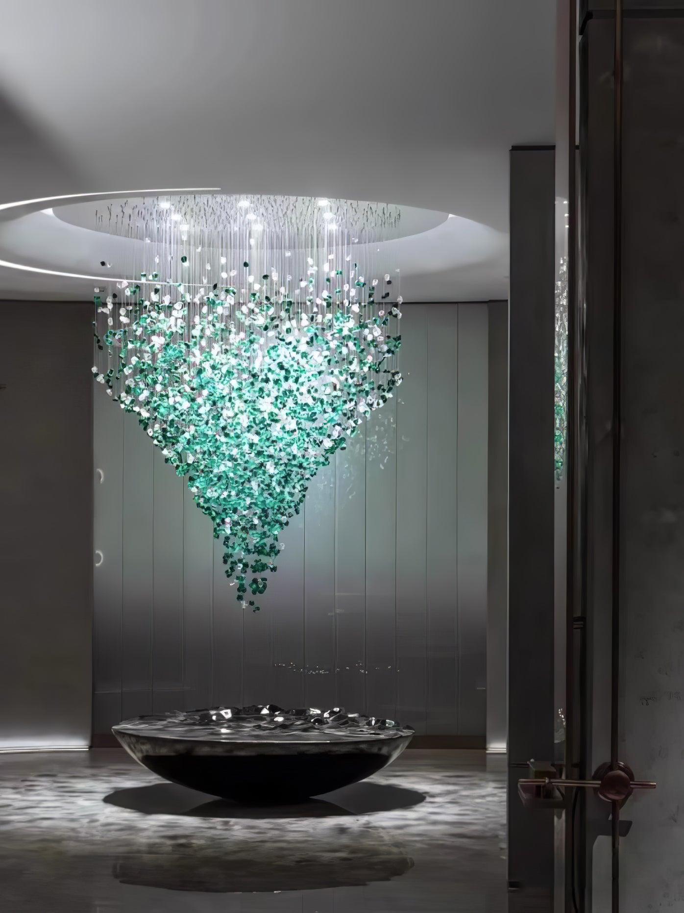 Veshaa Lustre en cristal de pierre de luxe postmoderne - Neutralighting