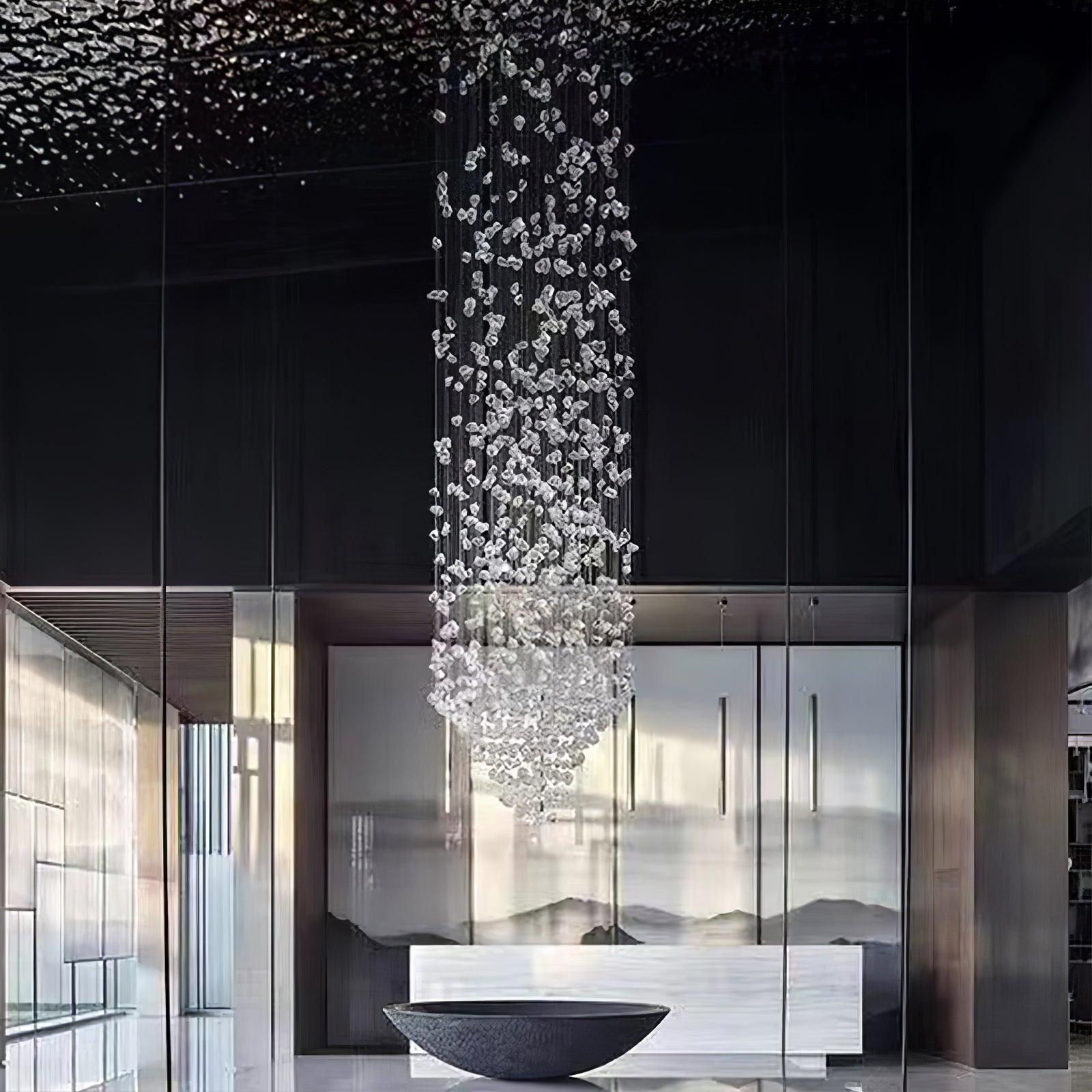 Veshaa Lustre en cristal de pierre de luxe postmoderne - Neutralighting