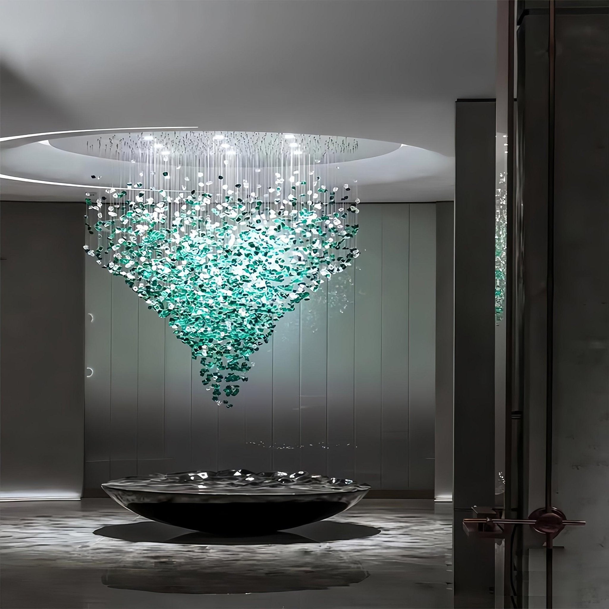 Veshaa Lustre en cristal de pierre de luxe postmoderne - Neutralighting
