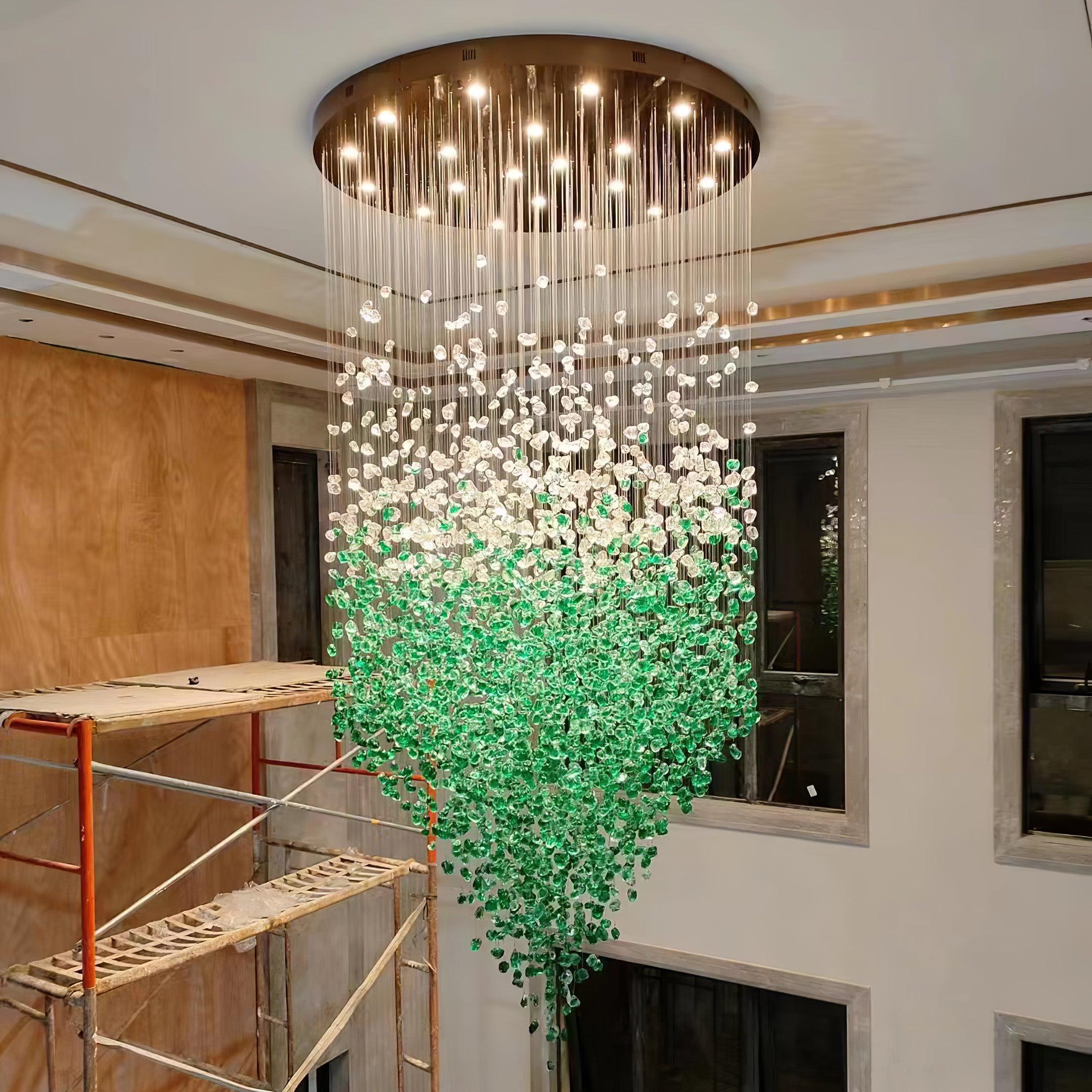 Veshaa Lustre en cristal de pierre de luxe postmoderne - Neutralighting