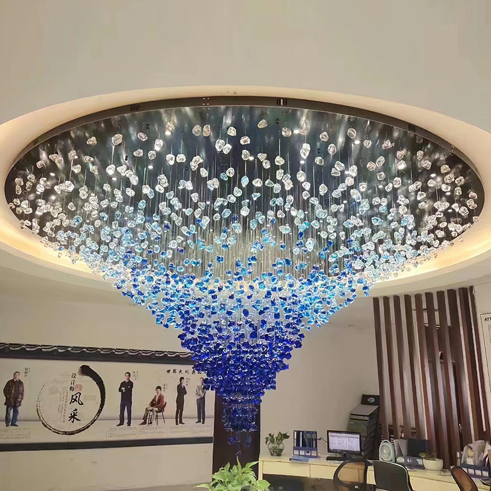 Veshaa Lustre en cristal de pierre de luxe postmoderne - Neutralighting