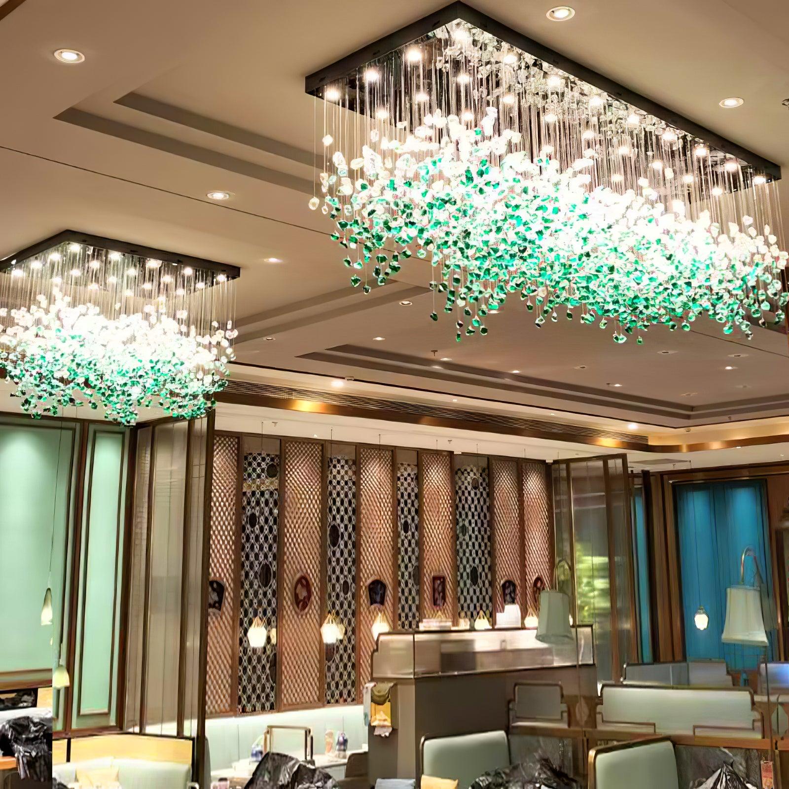 Veshaa Lustre en cristal de pierre de luxe postmoderne - Neutralighting