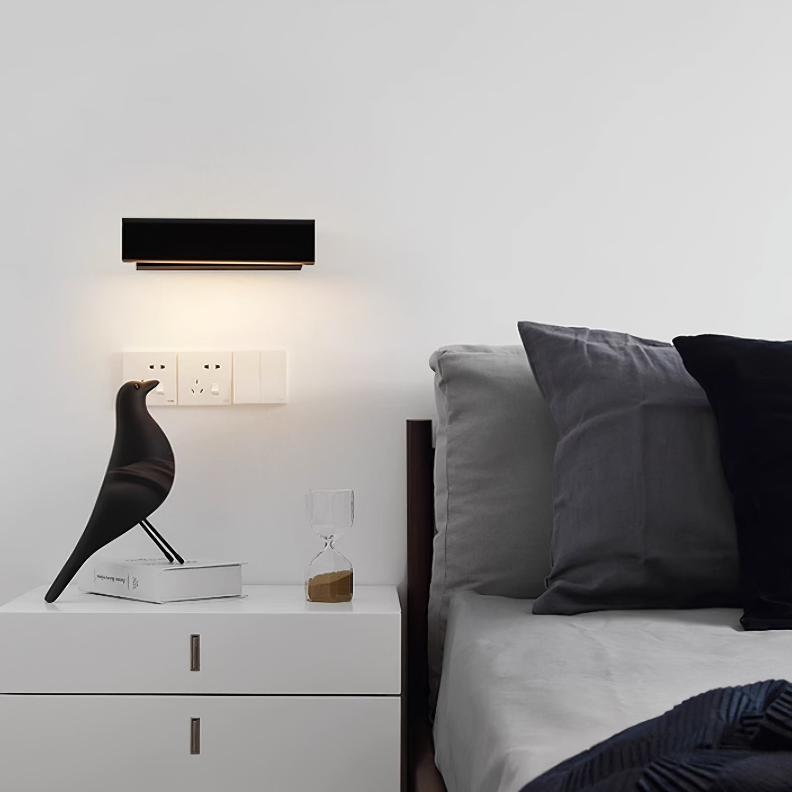 Olvynora Rotating Modern Minimalist Wooden Metal Wall Lamp - Lamp Copper