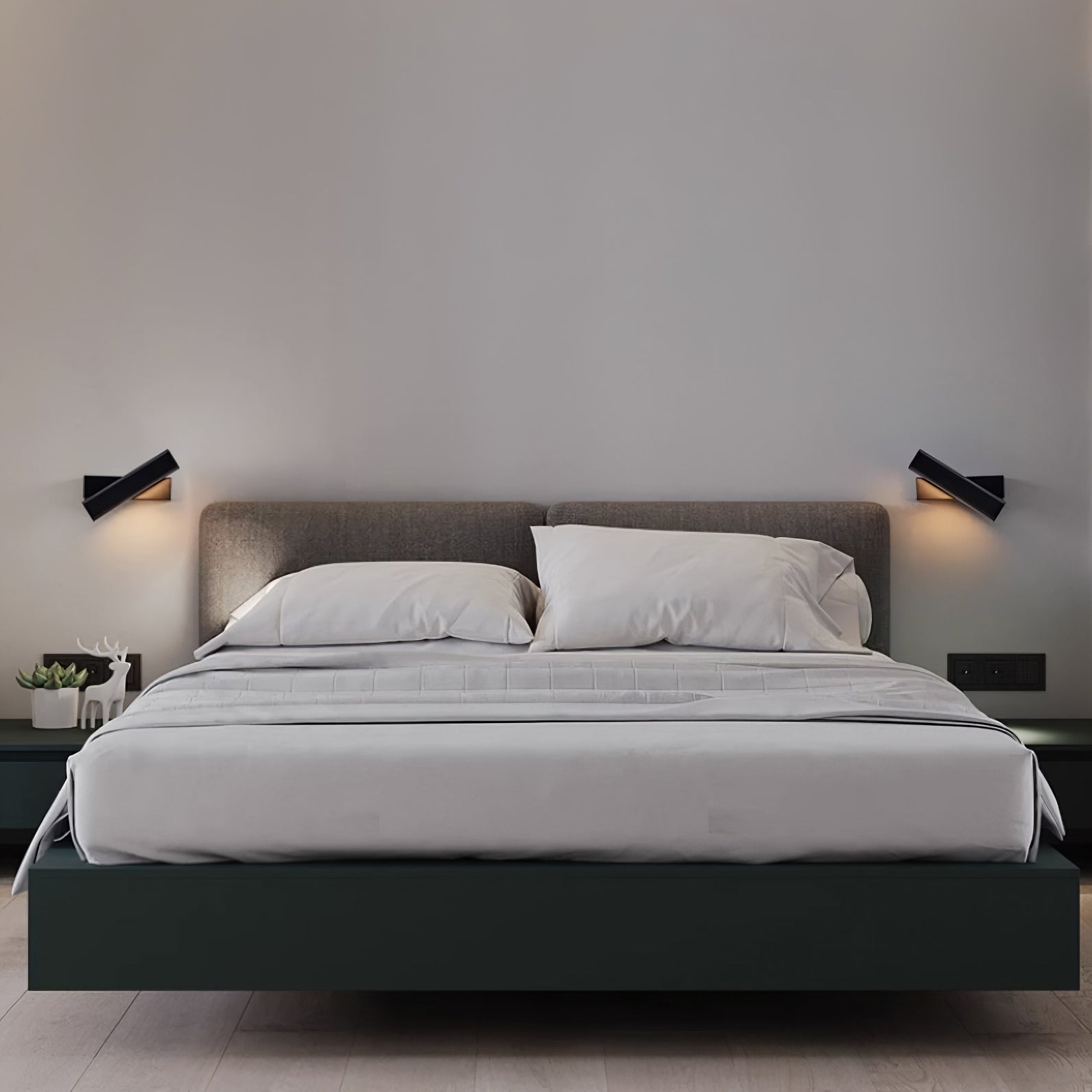 Olvynora Rotating Modern Minimalist Wooden Metal Wall Lamp - Lamp Copper