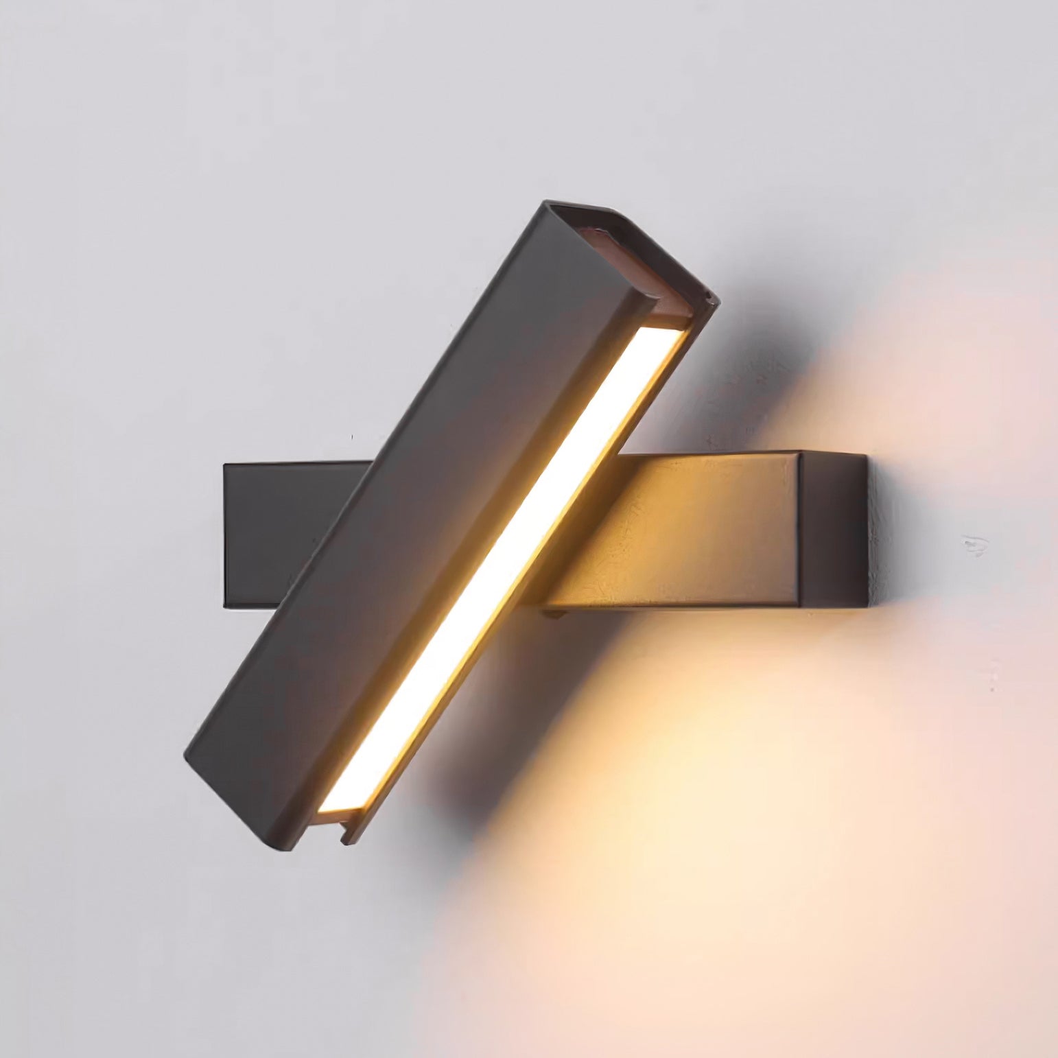 Olvynora Rotating Modern Minimalist Wooden Metal Wall Lamp - Lamp Copper