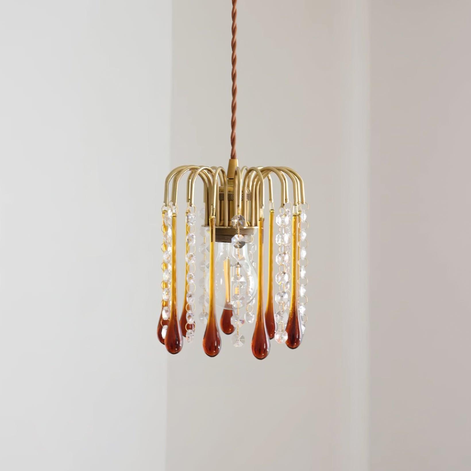 Murano Suspension en Cristal à Niveaux Cascade - Neutralighting