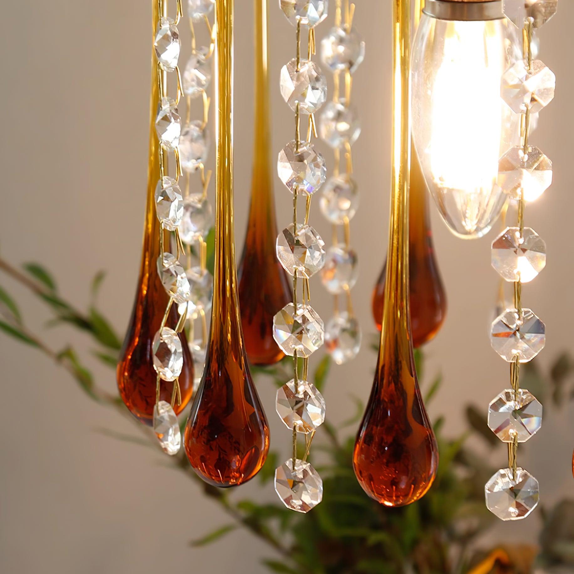 Murano Suspension en Cristal à Niveaux Cascade - Neutralighting