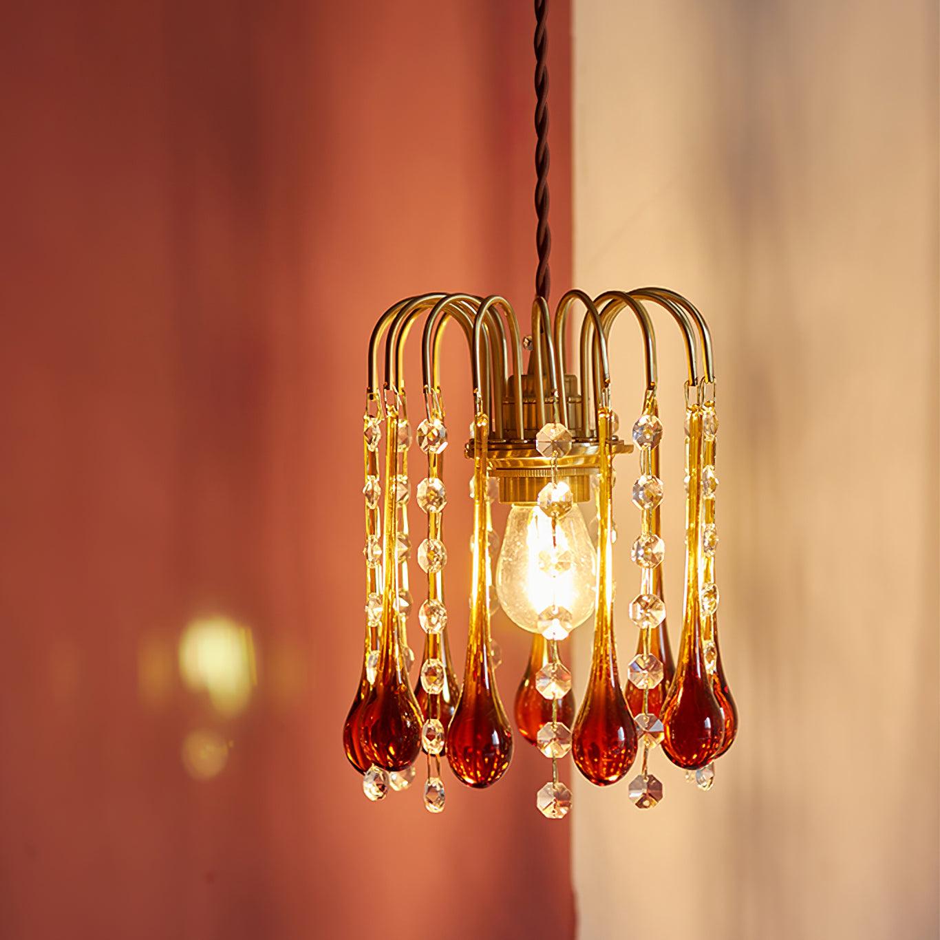 Murano Suspension en Cristal à Niveaux Cascade - Neutralighting