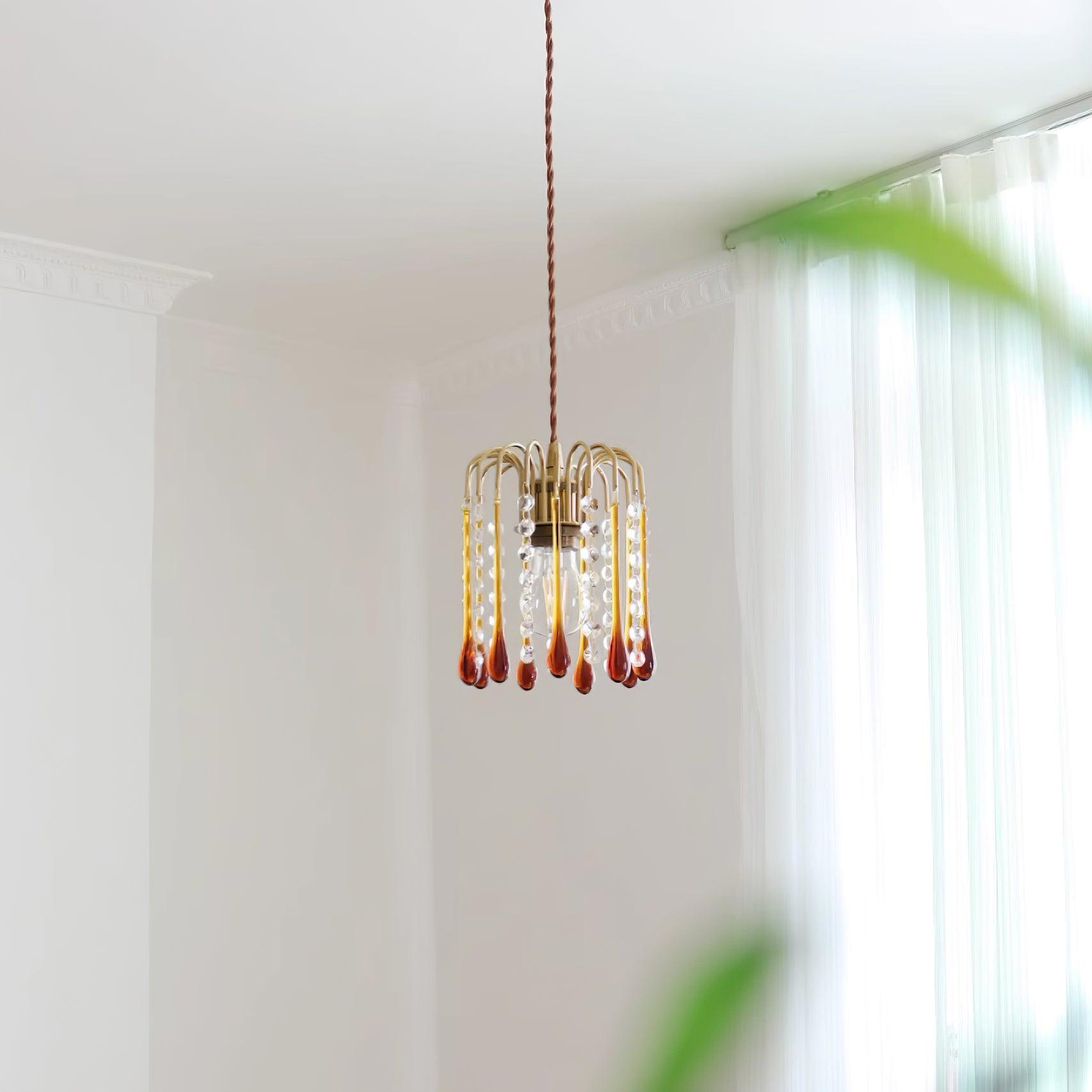 Murano Suspension en Cristal à Niveaux Cascade - Neutralighting