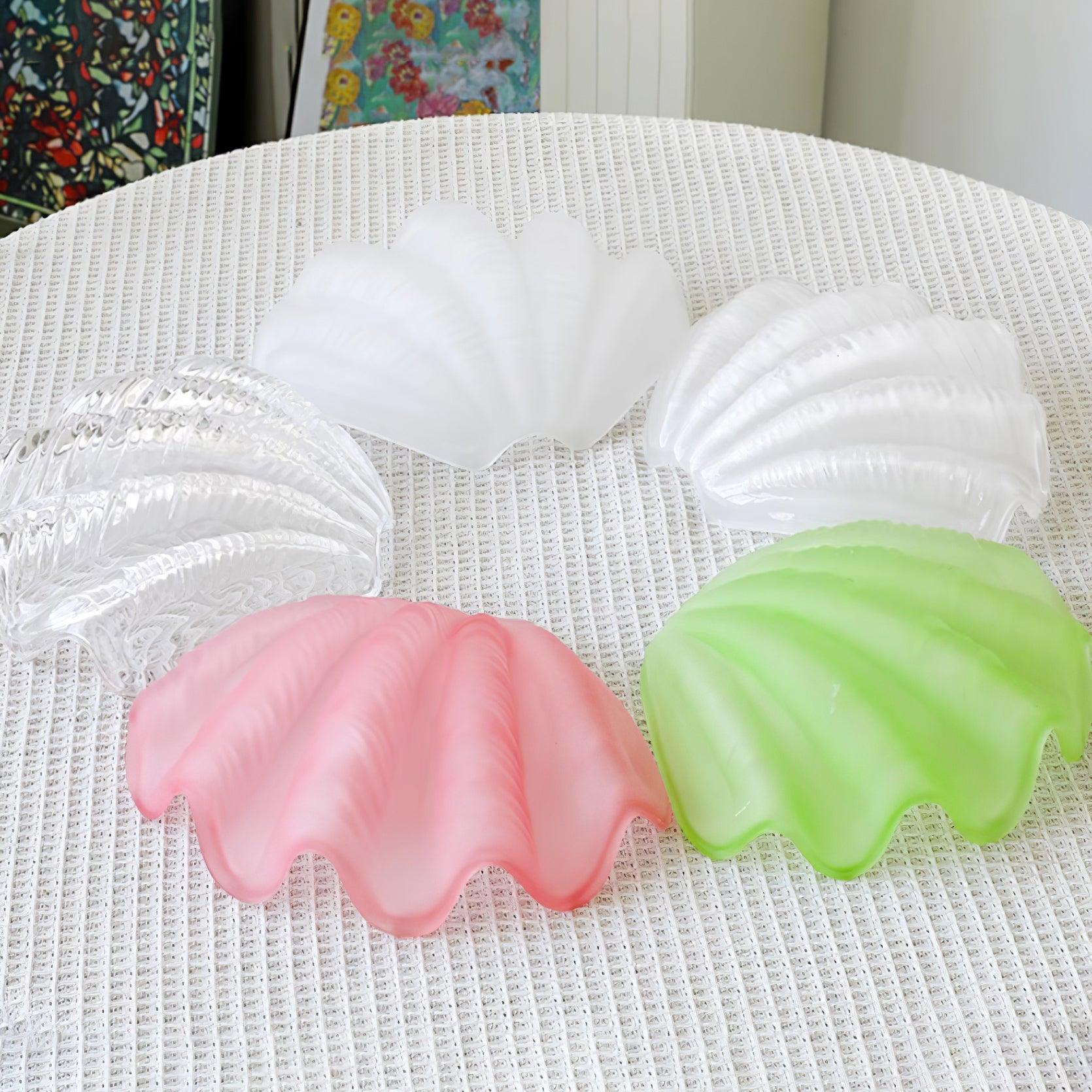 Lampe Pendante Coquille Murano Rose avec Barre Laiton Baroque Flair Artistique - Neutralighting