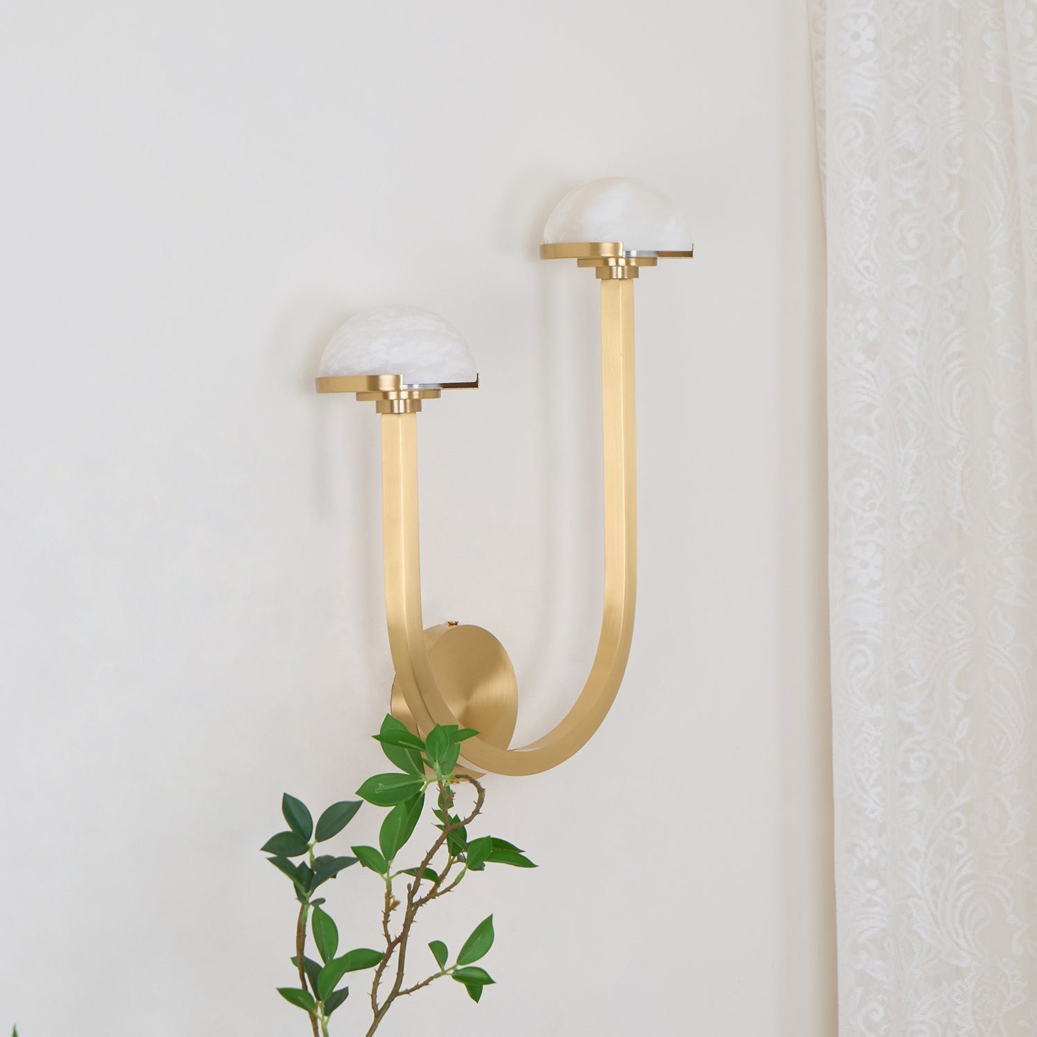 Vitalira Double Alabaster Wall Light - Blowlighting